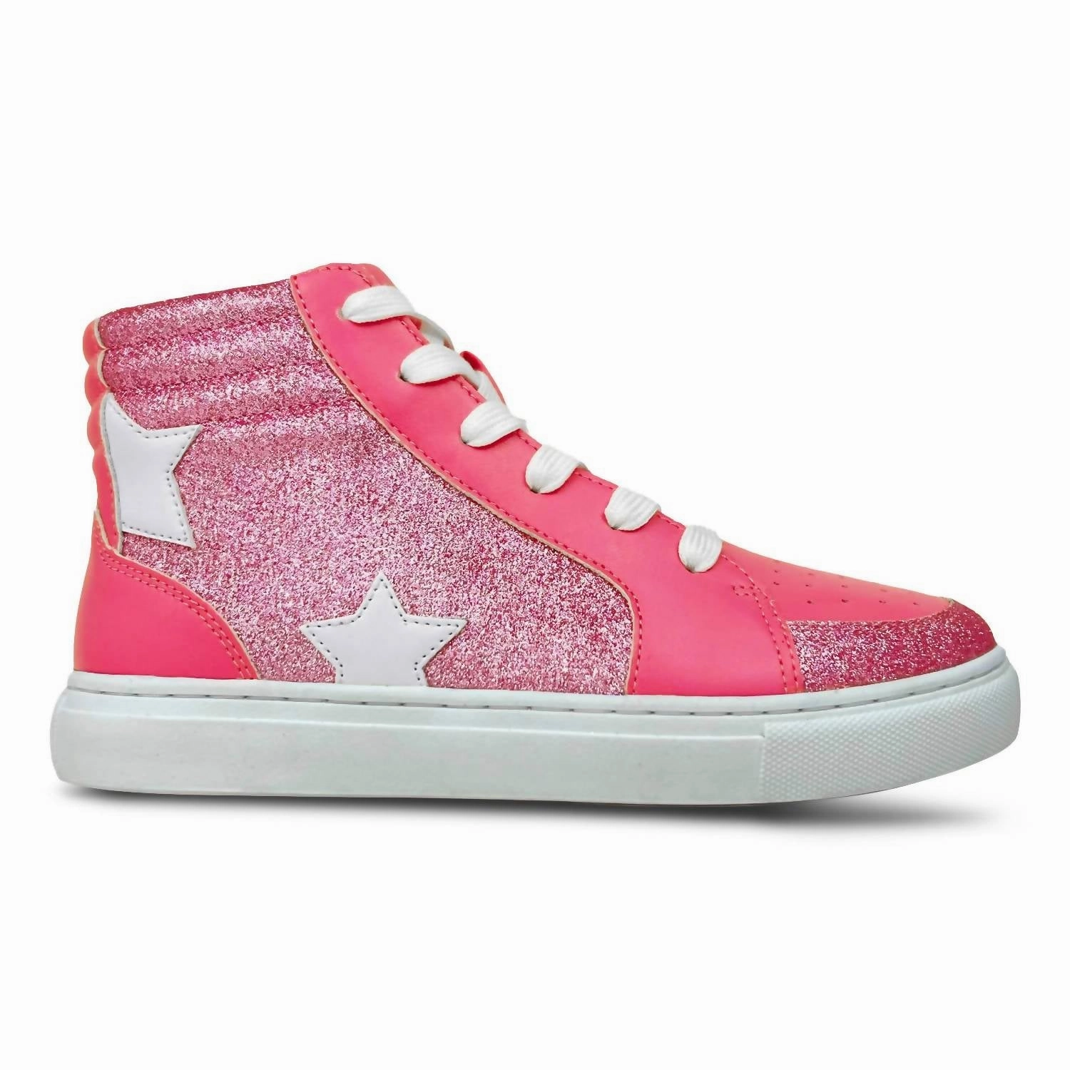 Kids Miss Hannah Sneaker In Hot Pink Padded Tongue Design Freedom Move