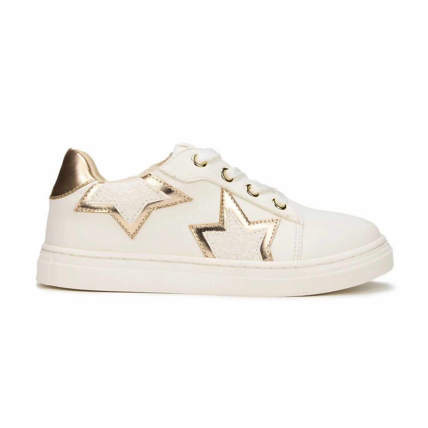 Kids Miss Harper Sneaker In Rose Gold Glitter Outdoor Comfort