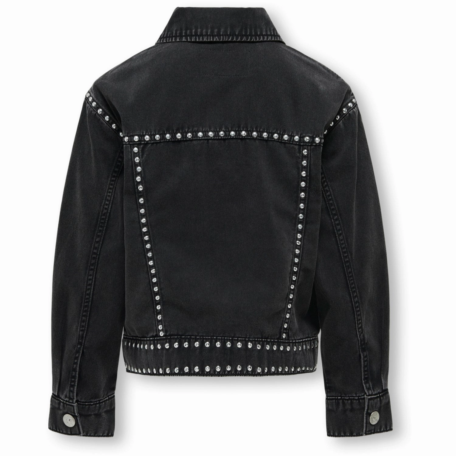 Light Reflective Logos kids ONLY Black Manja Studded Jacket