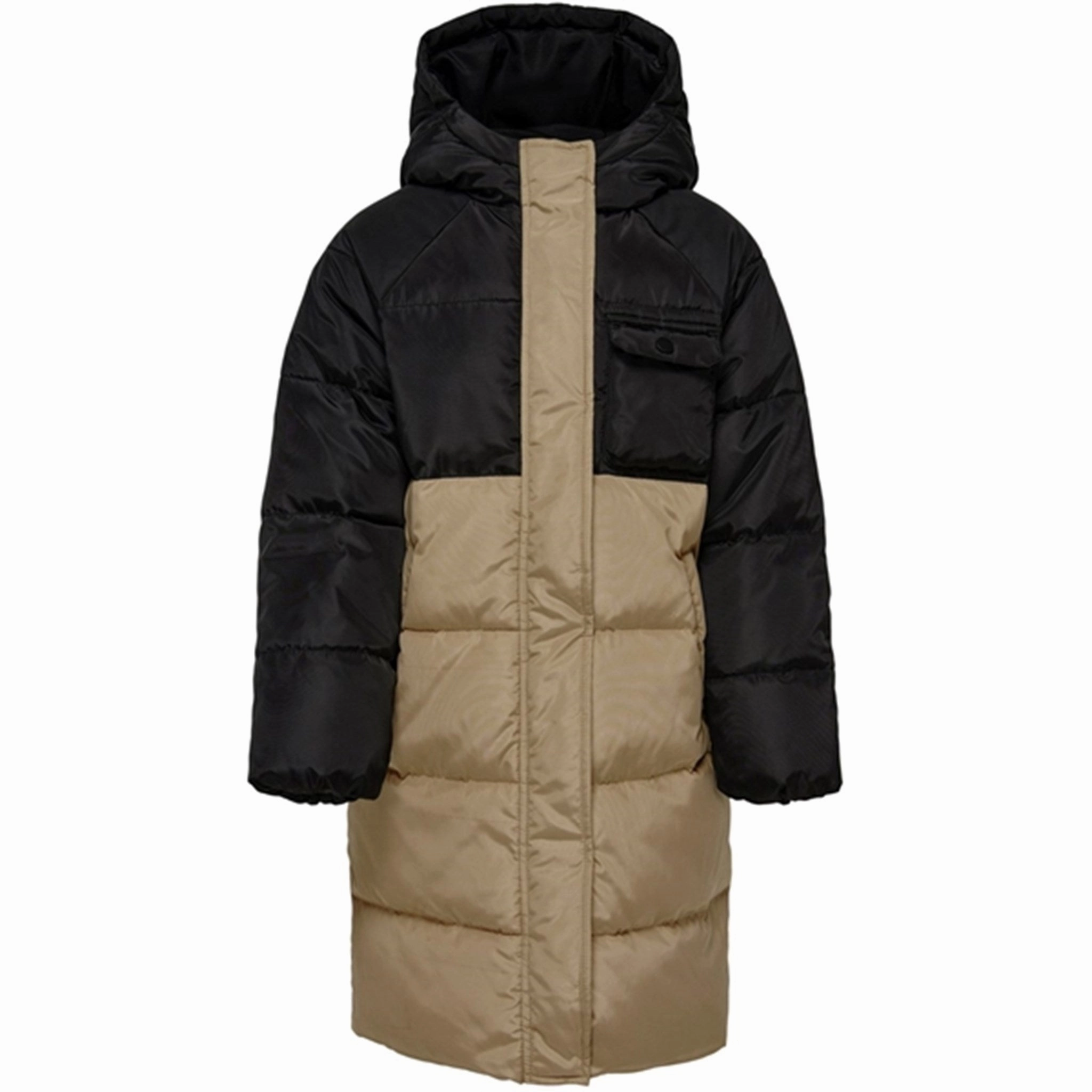 kids only Black Newbecca Puffer Jacket High Collar Windguard