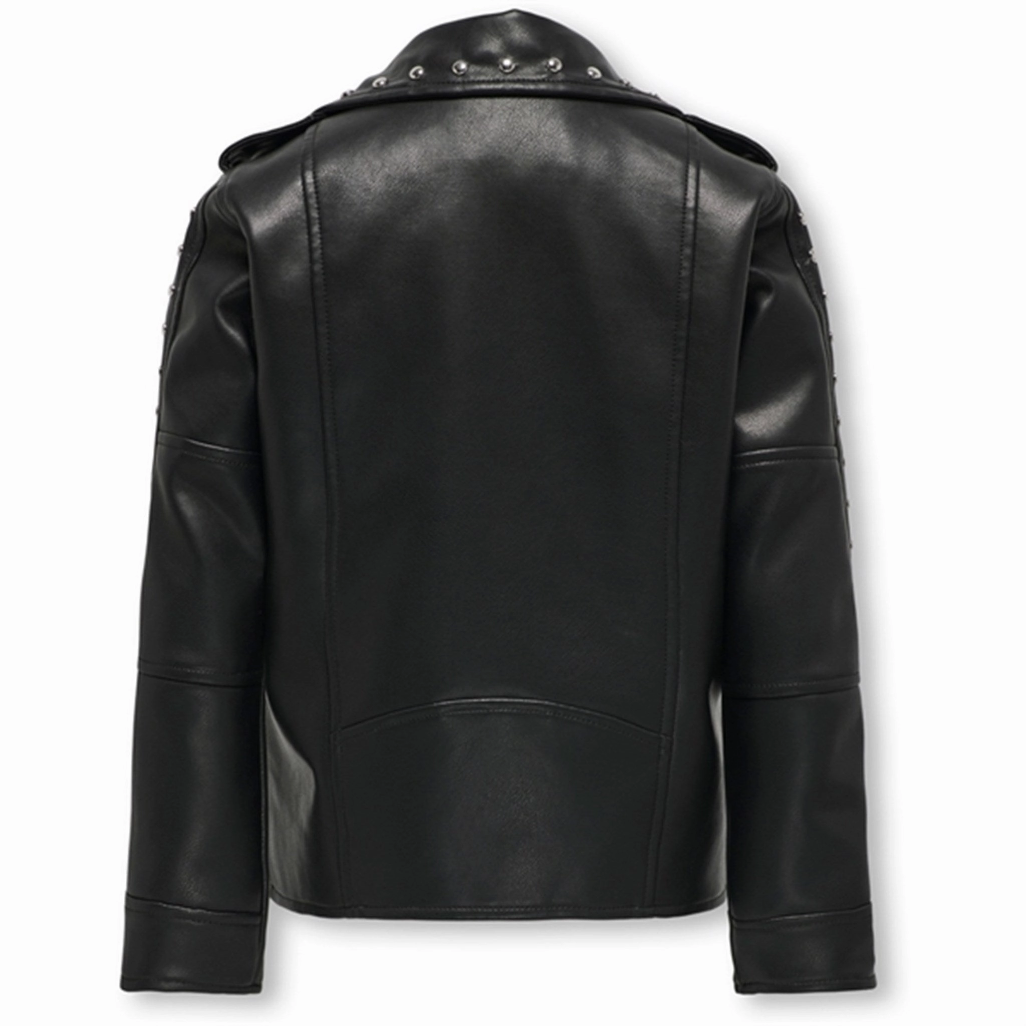 AntiStaticFinish Kids ONLY Black Sia Studded Faux Leather Biker Jacket