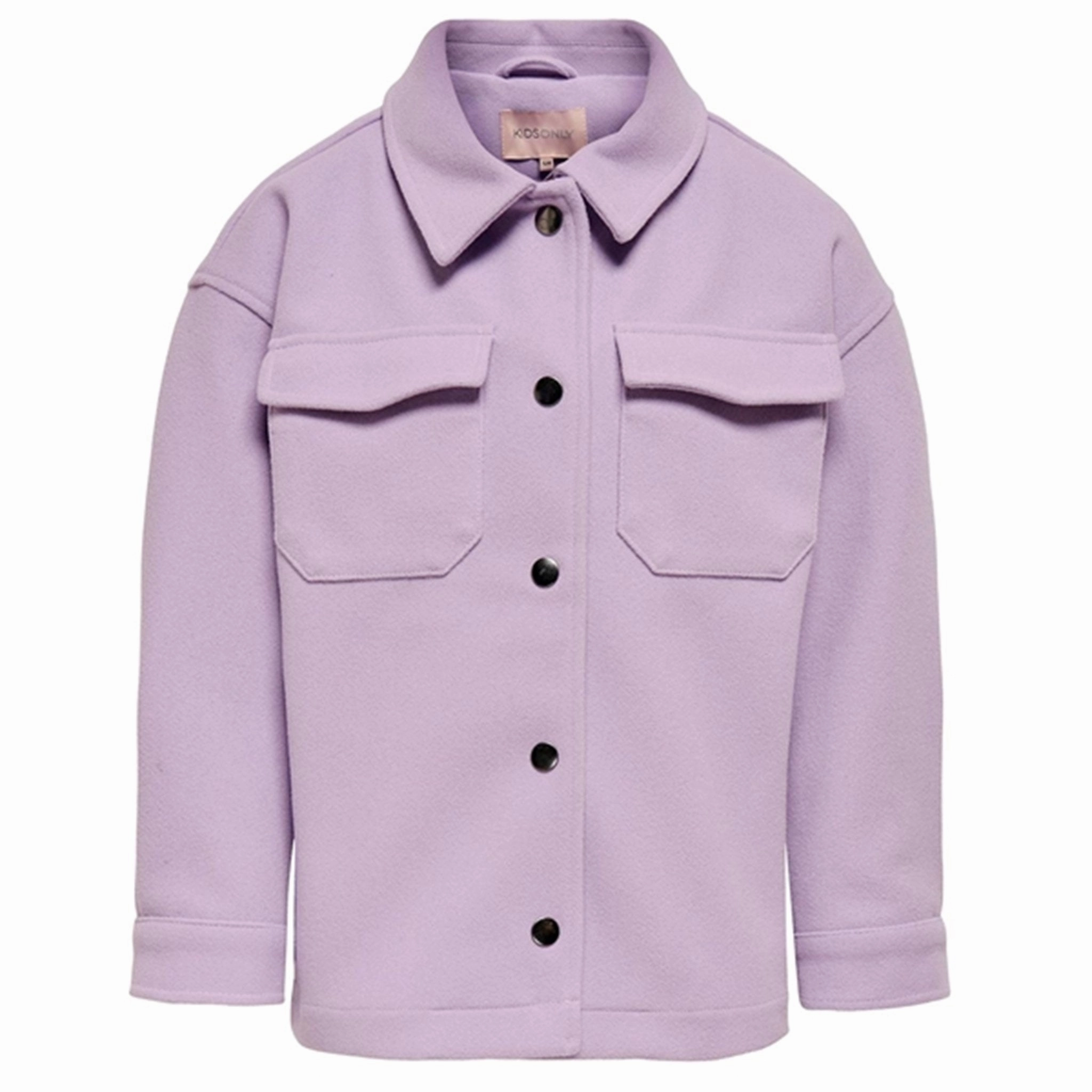 Kids ONLY Lavender Ellene Shacket retro look Waterproof Zipper Closure