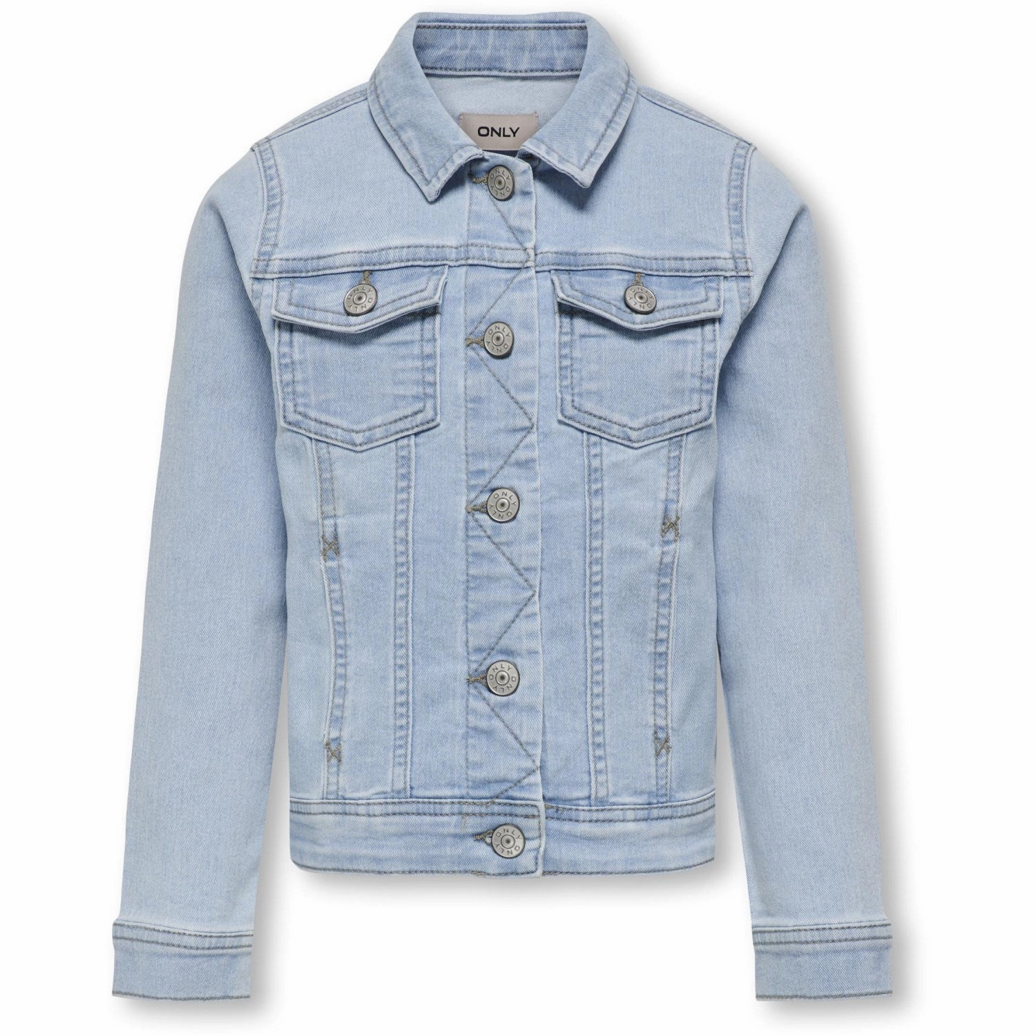 Kids ONLY Light Blue Denim Sara Denim Jacket Noos Weather Proof