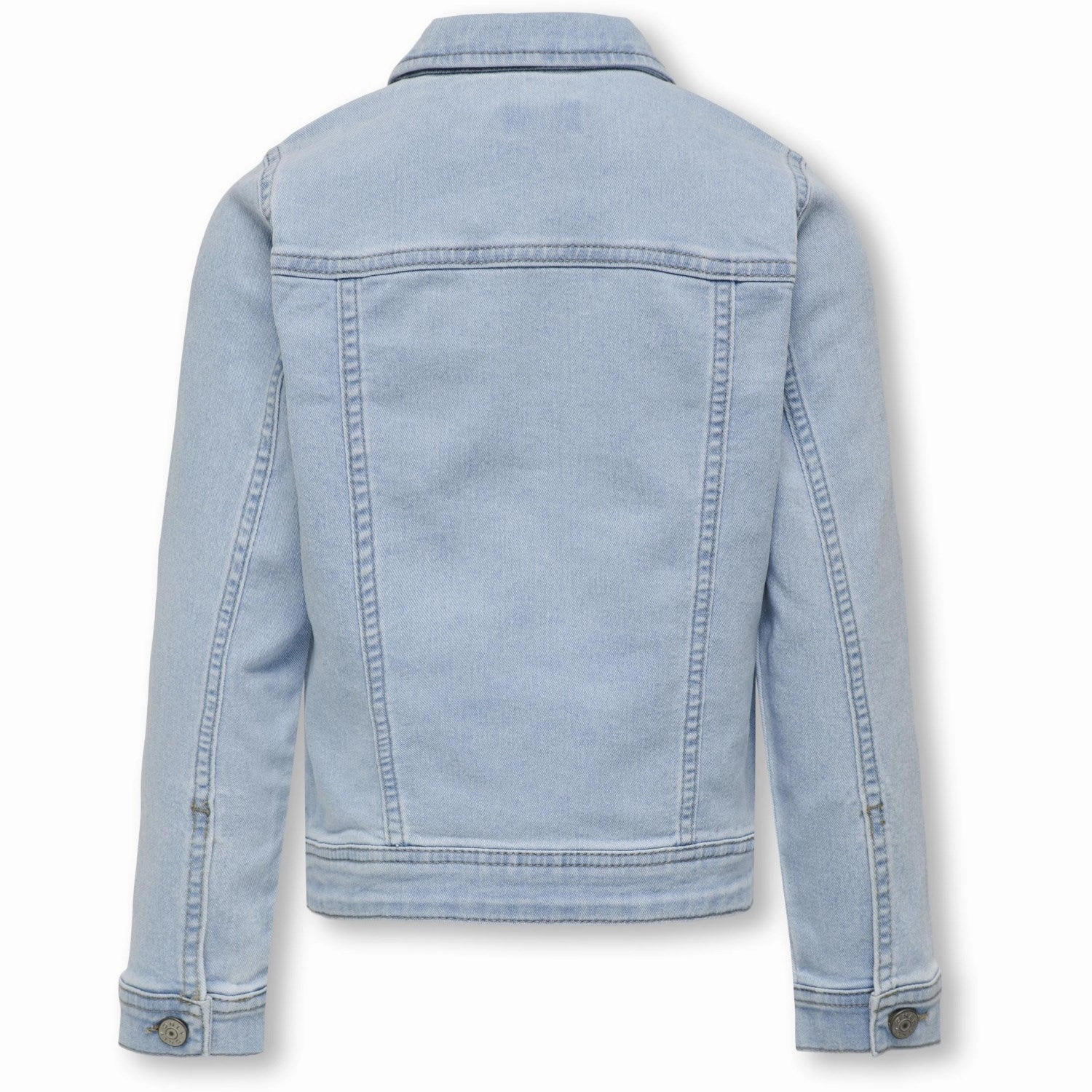 Plaid Print Kids ONLY Light Blue Denim Sara Denim Jacket Noos