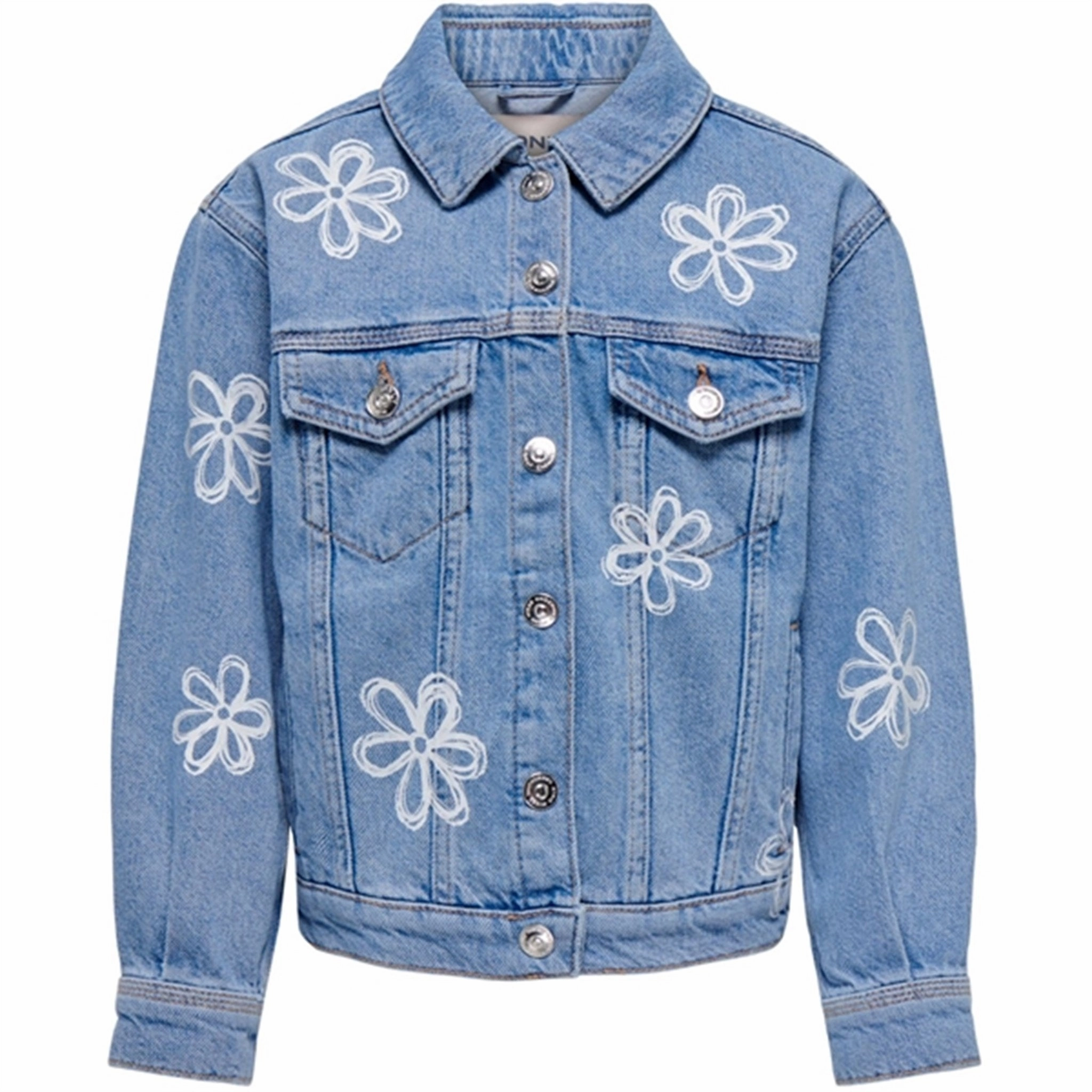 kids only Medium Blue Denim Annalisa Denim Jacket Belted Waist