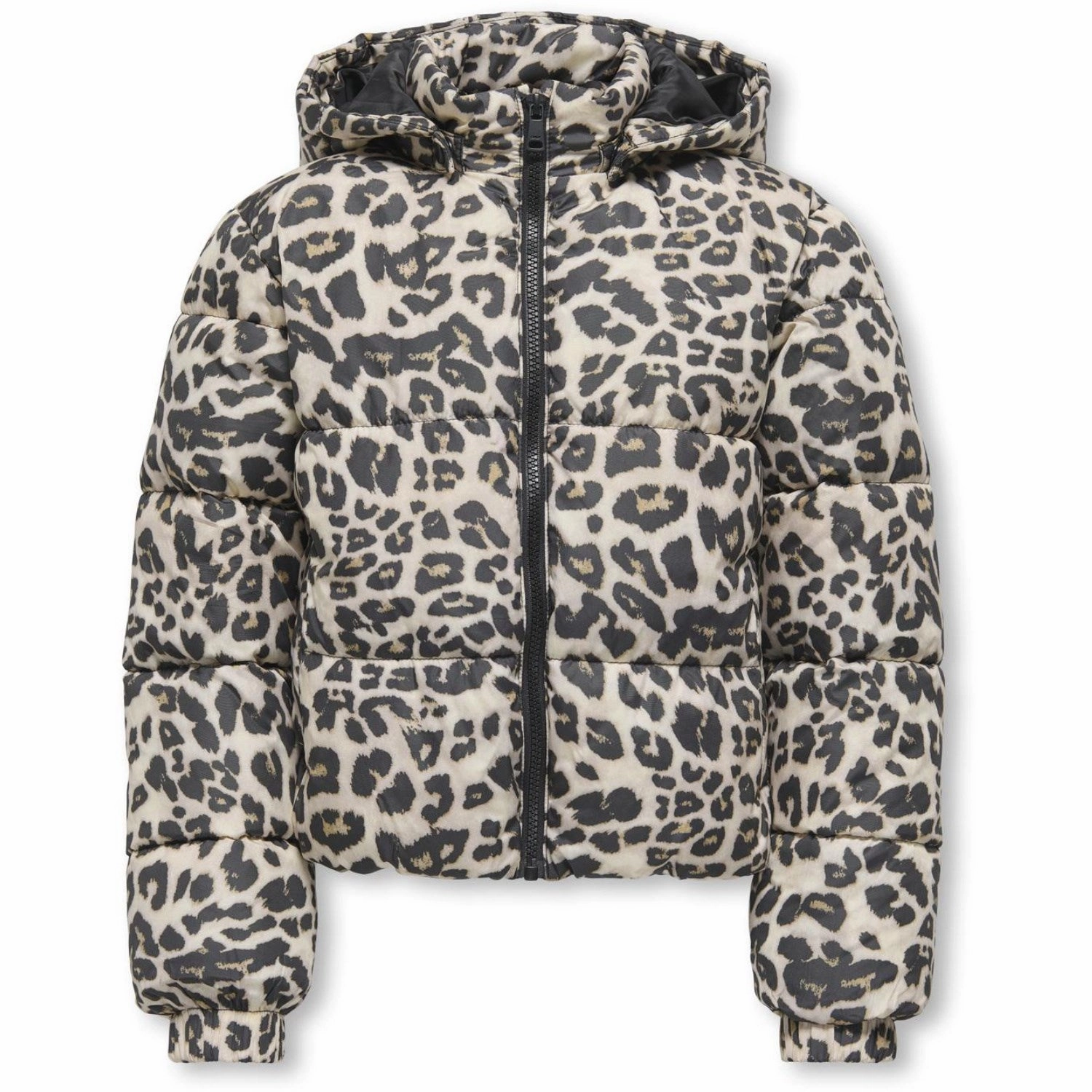 kids ONLY Silver Mink Leo Kogdalia Sht Puffer Aop Jacket Otw Noos Lightweight Feel Daily Wear Jacket