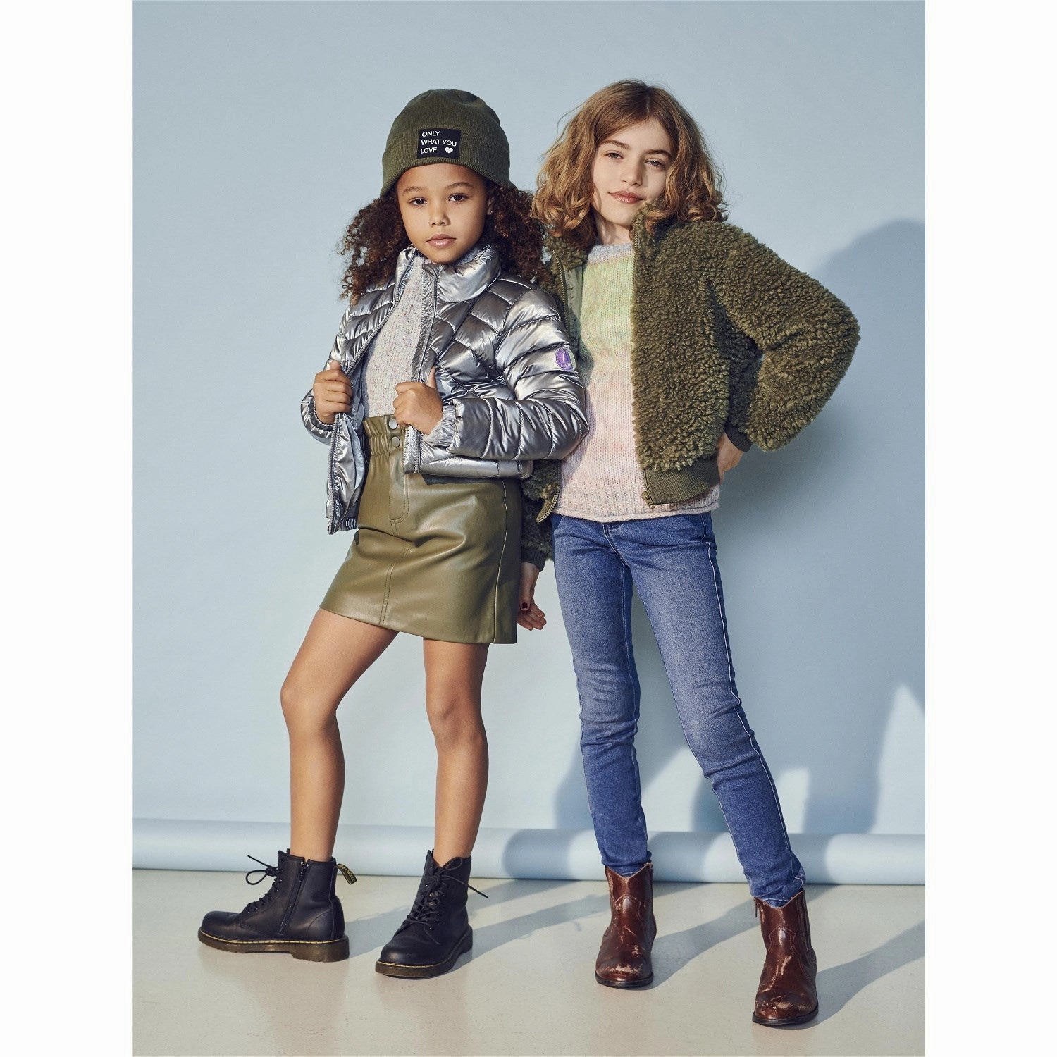 PocketPlacement Work Tough kids ONLY Silver Talia Shine Quilted Jacket
