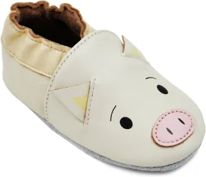 Kimi   Kai Baby Unisex Lambskin Leather Soft Sole Shoes - Piggy