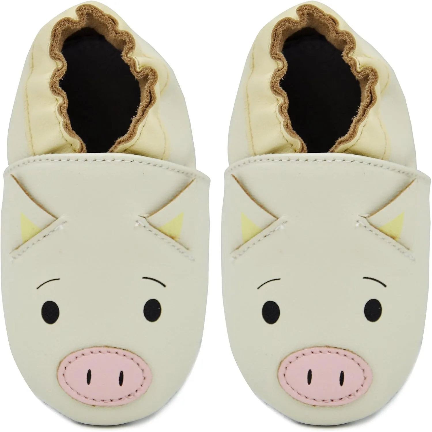 Kimi   Kai Baby Unisex Lambskin Leather Soft Sole Shoes - Piggy