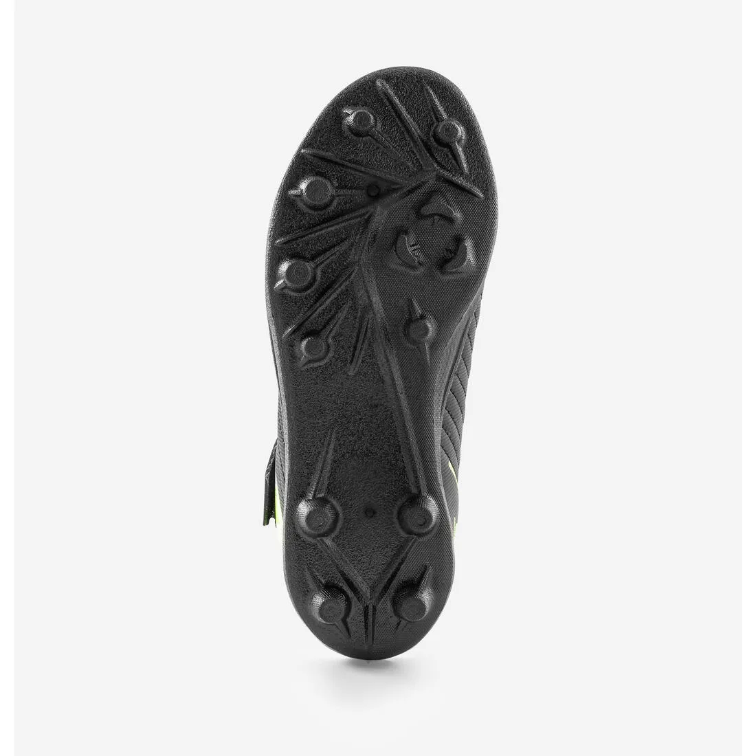 Kipsta Agility 100 Kid's Soccer Boots - Hard Ground - Black/Yellow