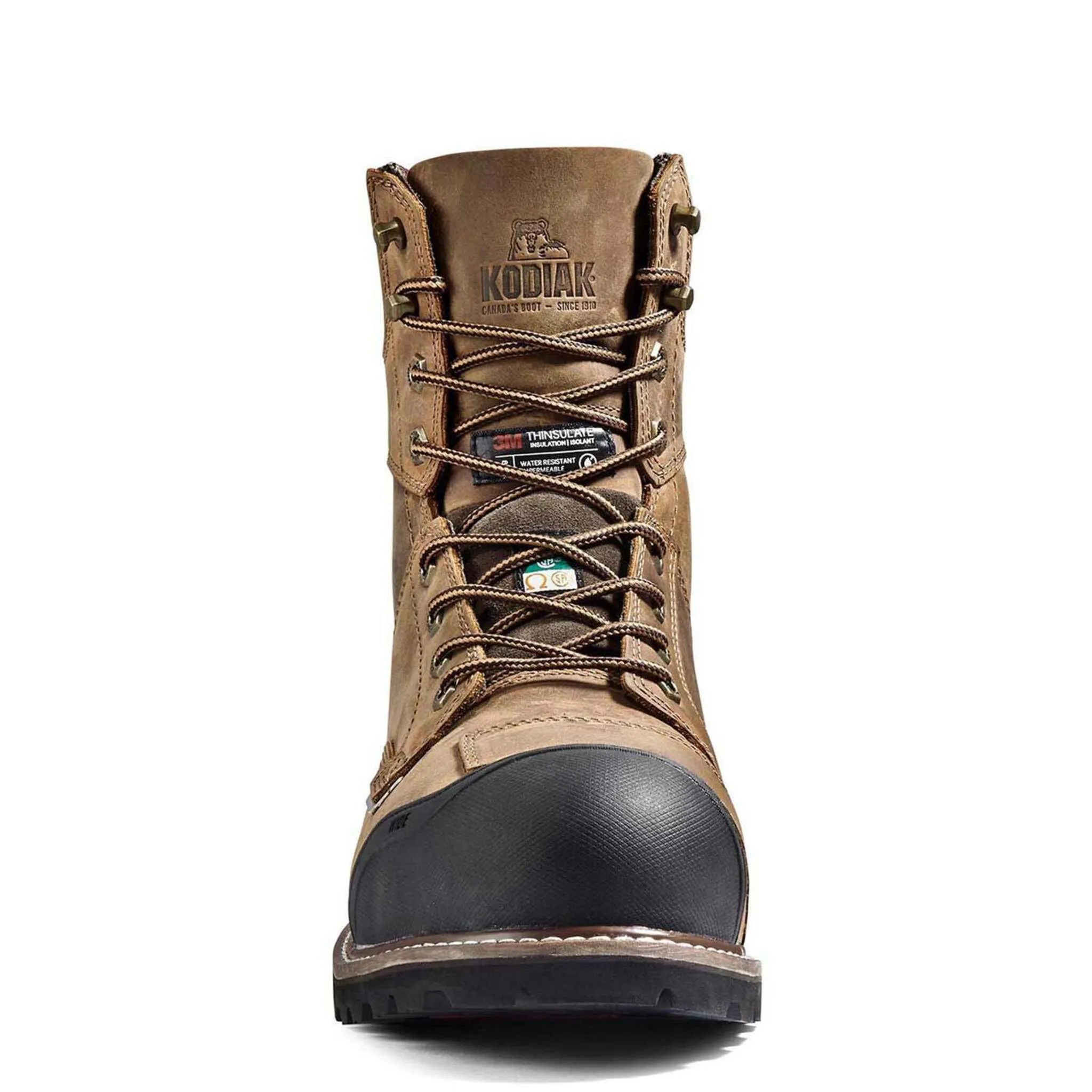 Kodiak Men's 8" Generations Widebody Safety Work Boots – Waterproof Full Grain Leather, Composite Toe, Slip-Resistant, Comfortable | Sizes 8-16