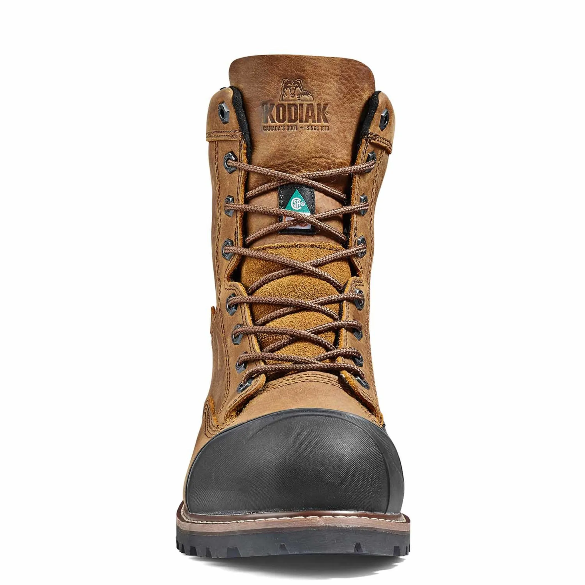 Kodiak Men's McKinney M.U.T.™ 8" Waterproof Safety Work Boots – Full Grain Leather, Composite Toe & Plate, Comfortzone Footbed | Sizes 7-15