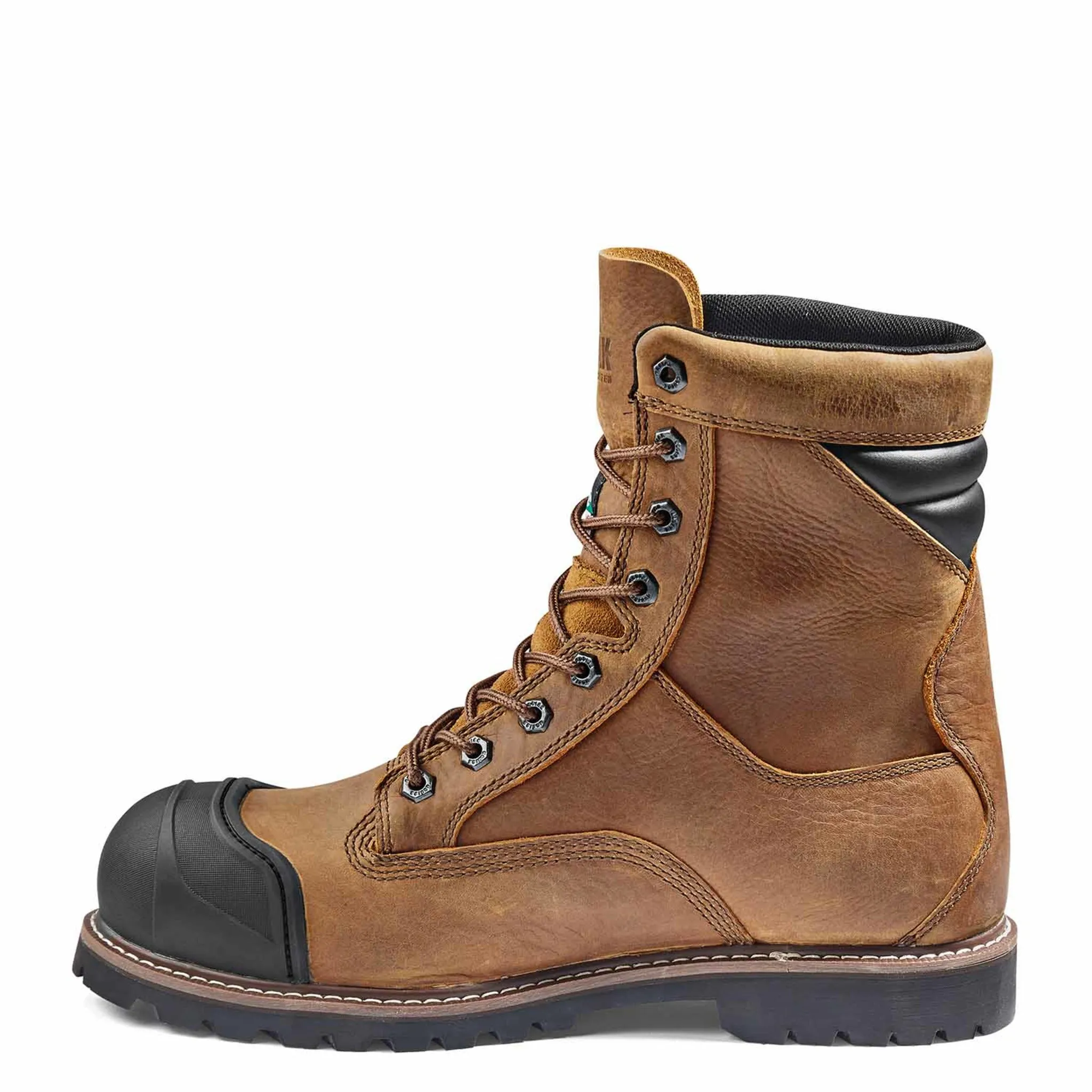 Kodiak Men's McKinney M.U.T.™ 8" Waterproof Safety Work Boots – Full Grain Leather, Composite Toe & Plate, Comfortzone Footbed | Sizes 7-15