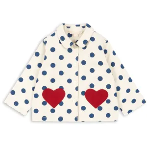 Abrasion resistant Konges Sl?jd Blue Dot Nola Shirt Jacket Gots