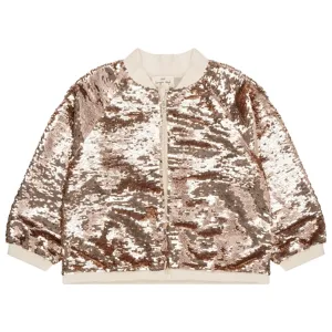 Soft Fleece Lining Wrinkle Free Fabric Konges Sl?jd Brazilian Sand Lulu Bomber Jacket