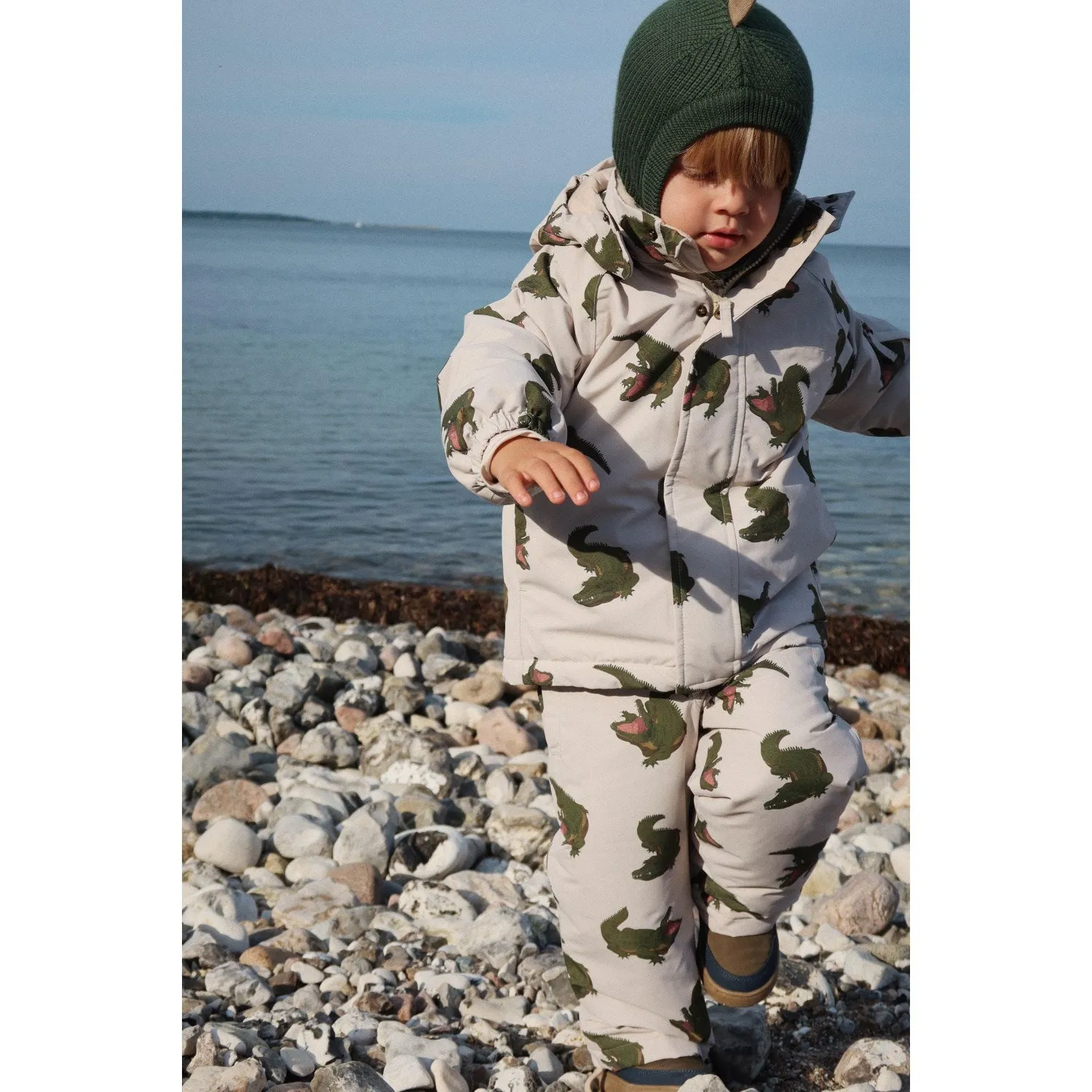 Windproof Technology Tagless Neckline Design Konges Sl?jd Crocodile Mismou Jacket
