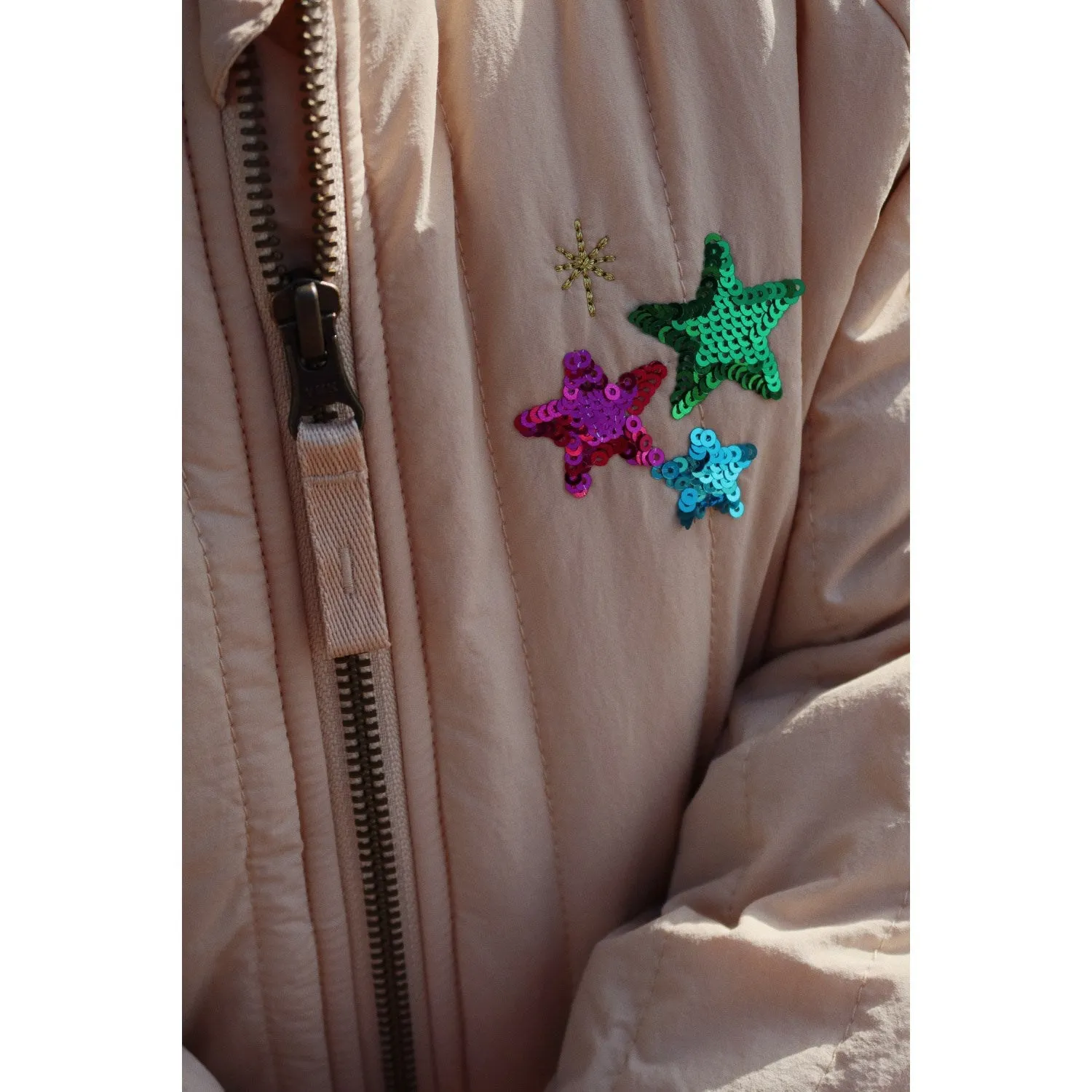 Urban Fit Look Anti Pilling Fabric Konges Sl?jd Frapp?? Juno Sequin Bomber Jacket