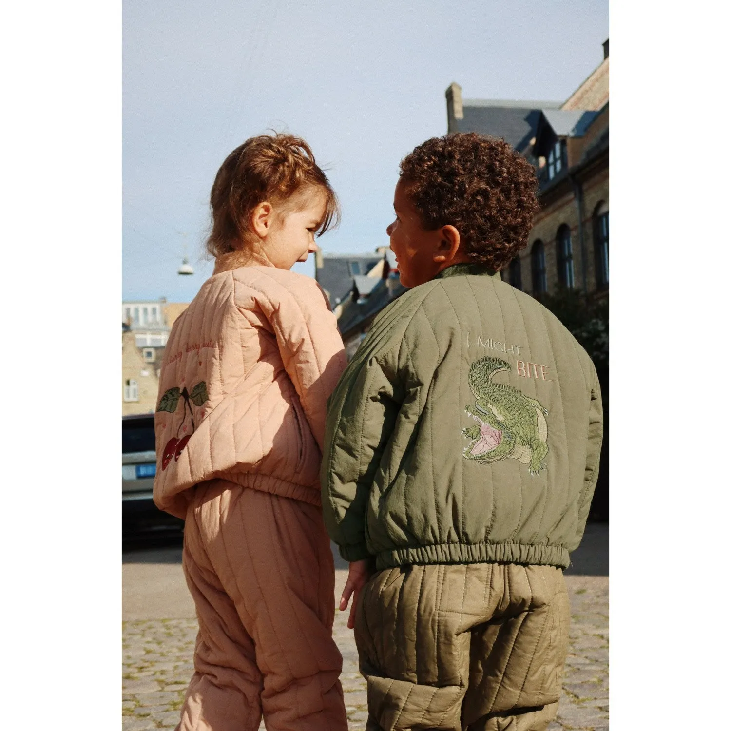 Everyday Urban Style Cotton Twill Konges Sl?jd Kalamata Juno Bomber Jacket