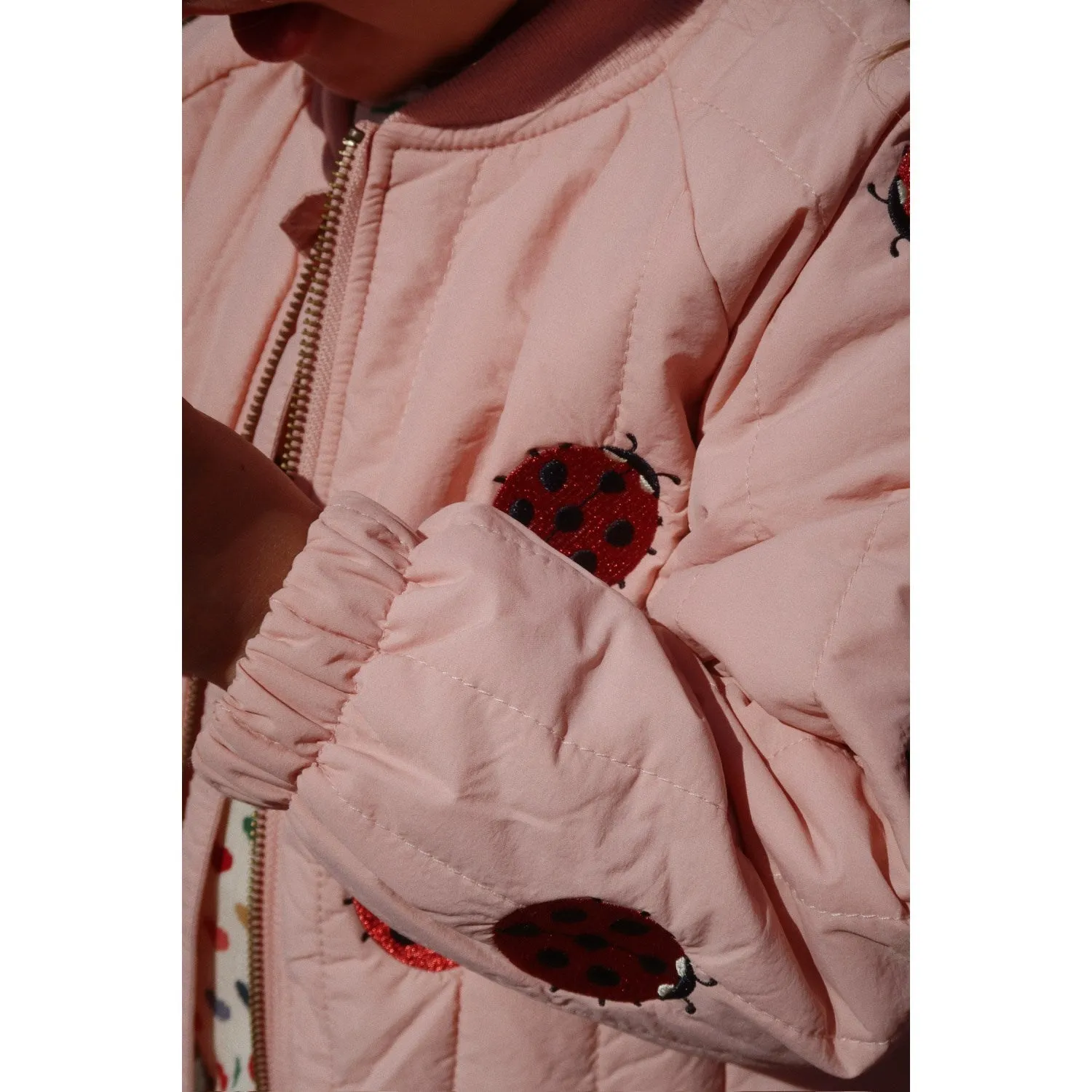 Durable Corrosion Resistant Zippers Konges Sl?jd Mellow Rose Juno Bomber Jacket