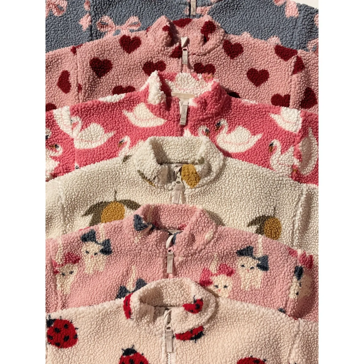 Konges Sl?jd Swan Candy Jody Teddy Jacket Grs Easy Fit