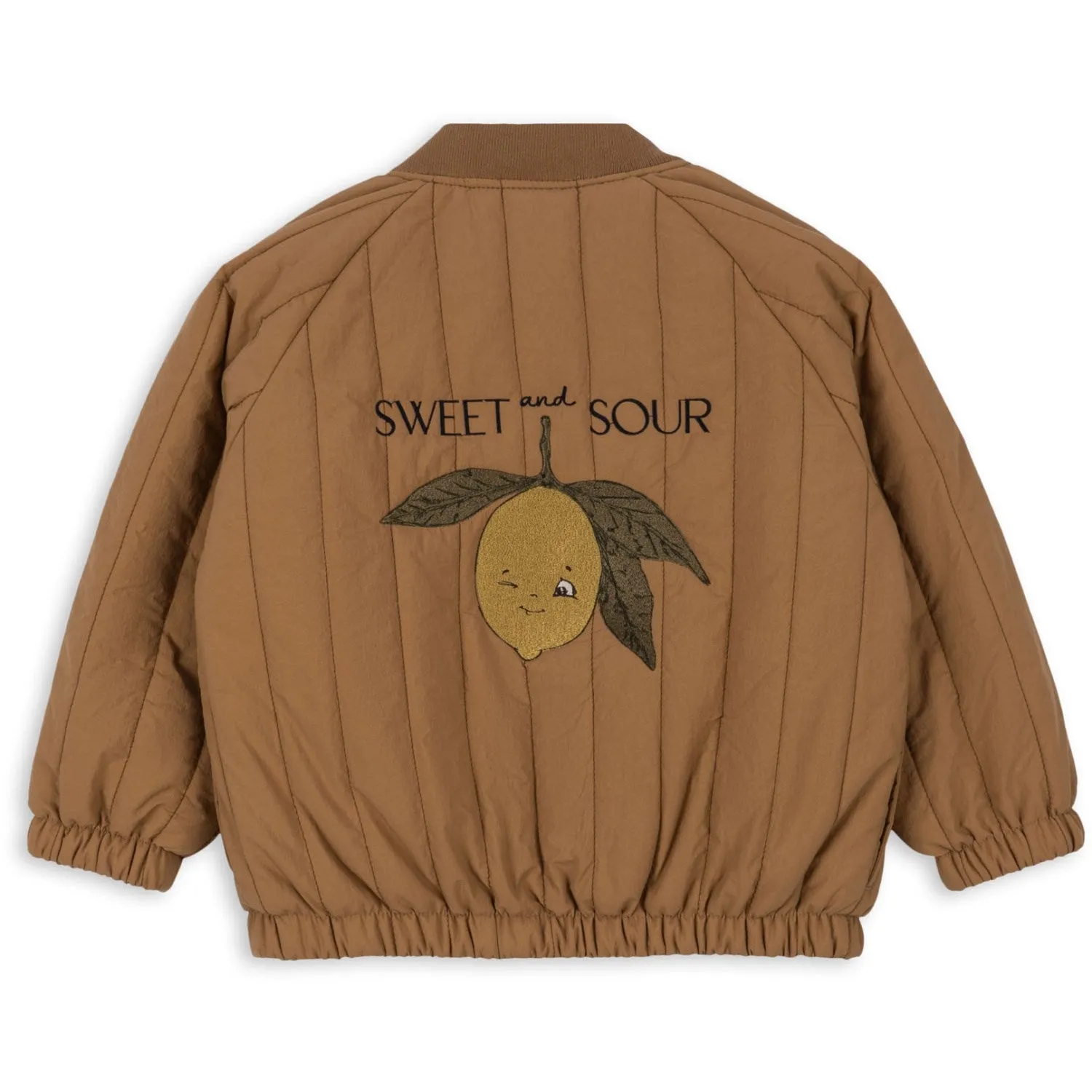 Konges Sl?jd Tobbaco Brown Juno Bomber Jacket Reversible Style Luxury Appeal