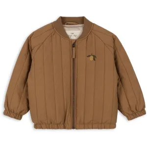 Glow In Dark Accents Anti Pilling Technology Konges Sl?jd Tobbaco Brown Juno Bomber Jacket