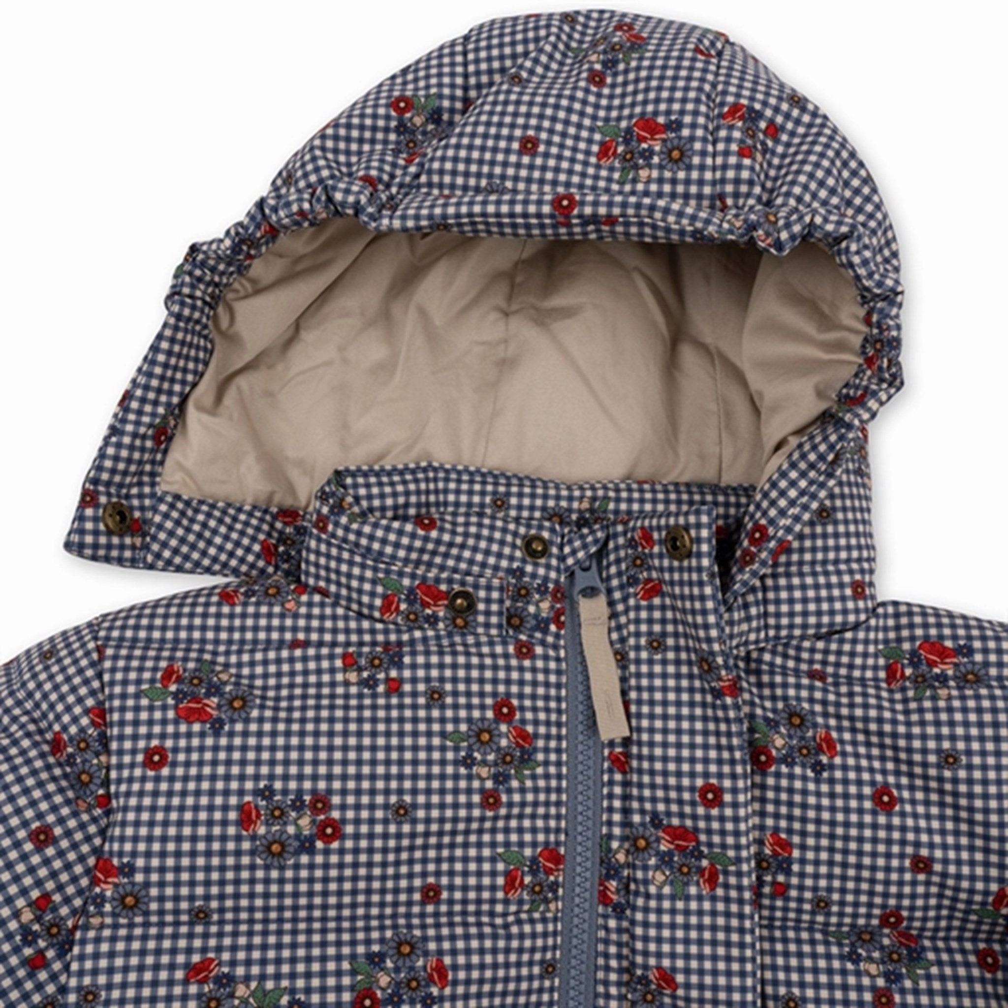 Eco Friendly Dye Konges Sl?jd Blossom Check Nutti Down Jacket