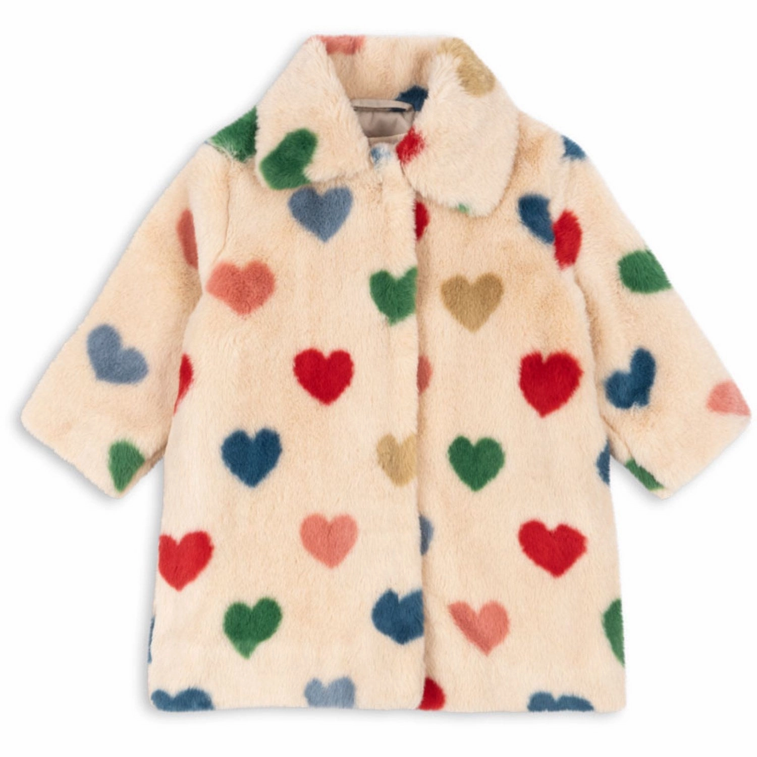 Ergonomic Tailoring Breathable Design Konges Sl?jd Bon Coeur Color?? Fuzzie Coat Grs