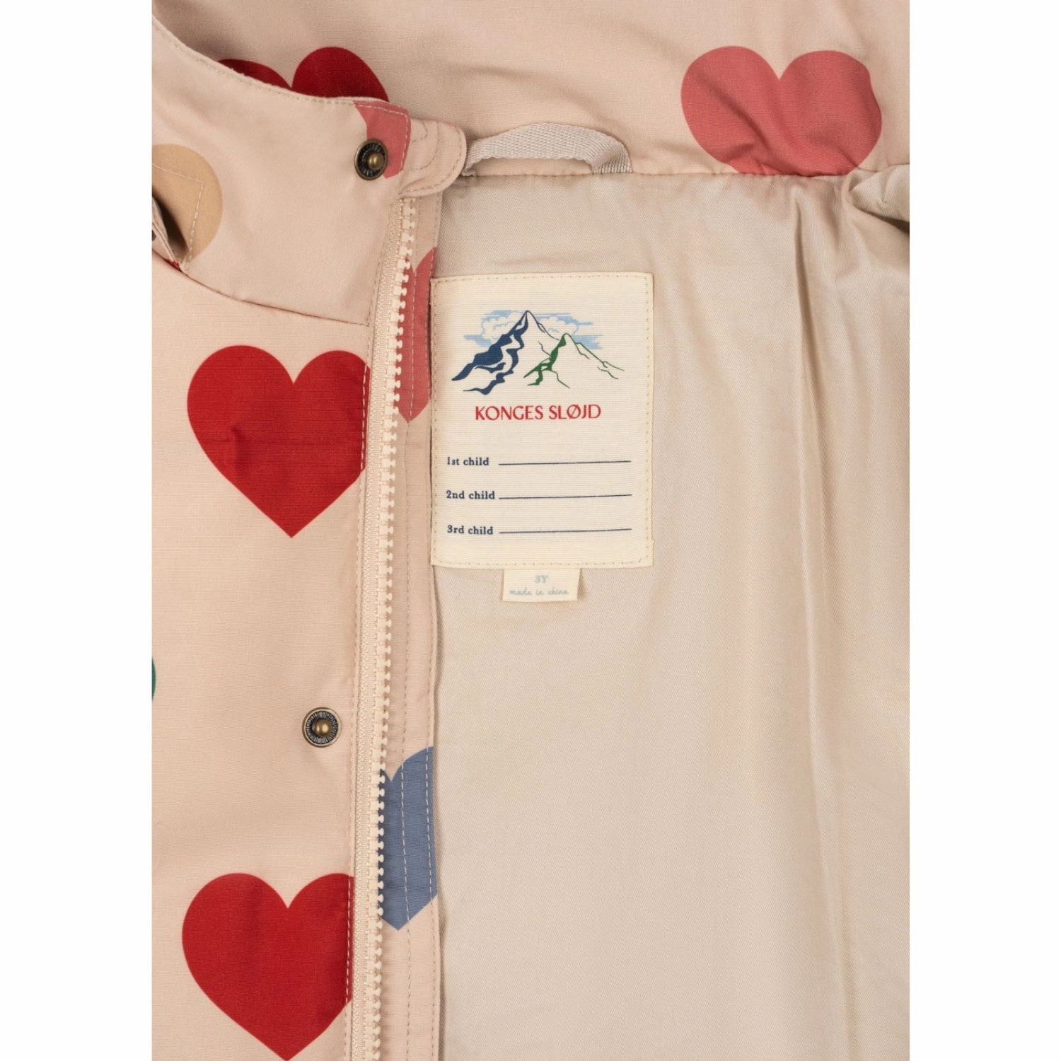 Adjustable Hemline Konges Sl?jd Bon Coeur Color?? Magnum Down Jacket Print Grs