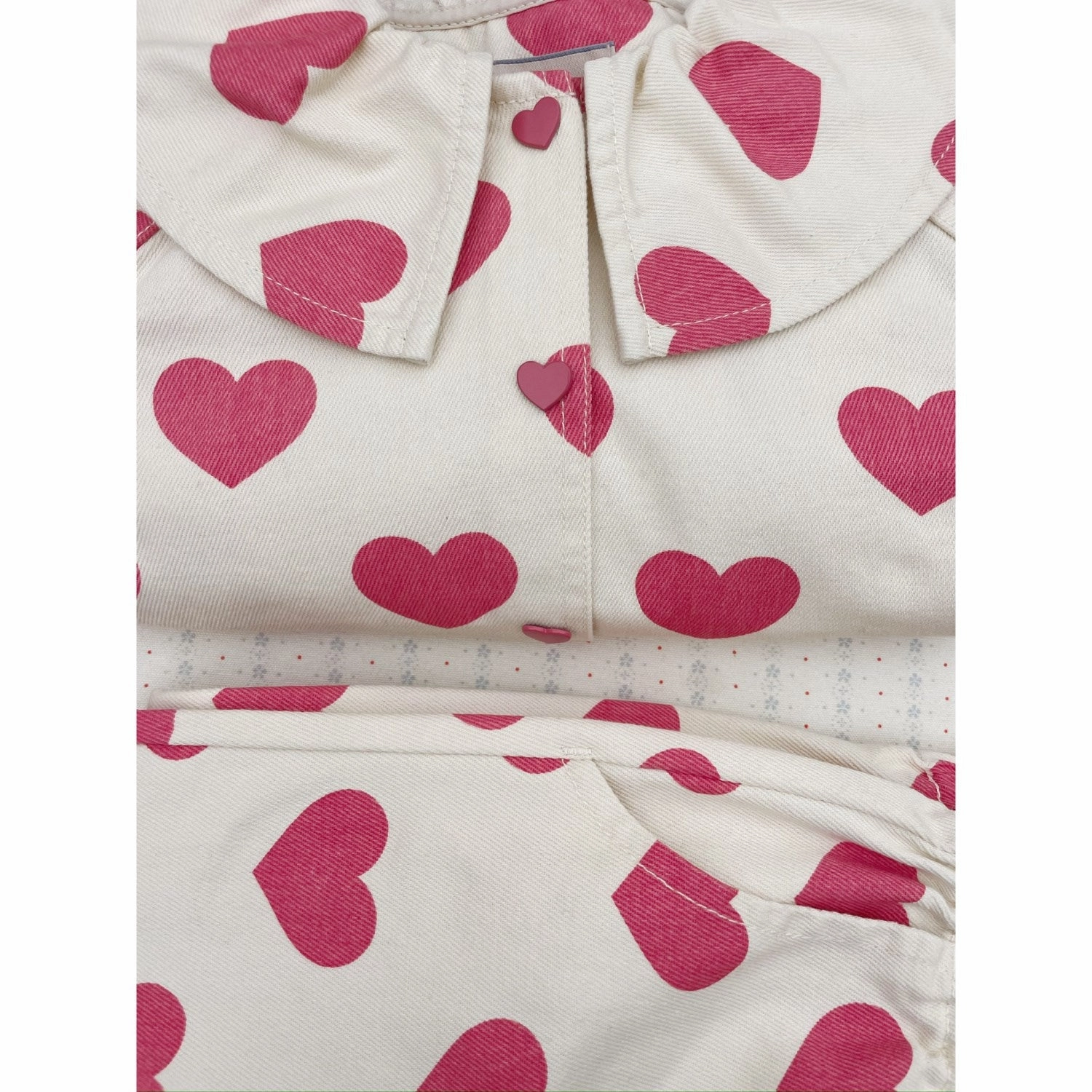 Nylon Shell Construction Konges Sl?jd Bon Coeur Pink Magot Collar Jacket GOTS