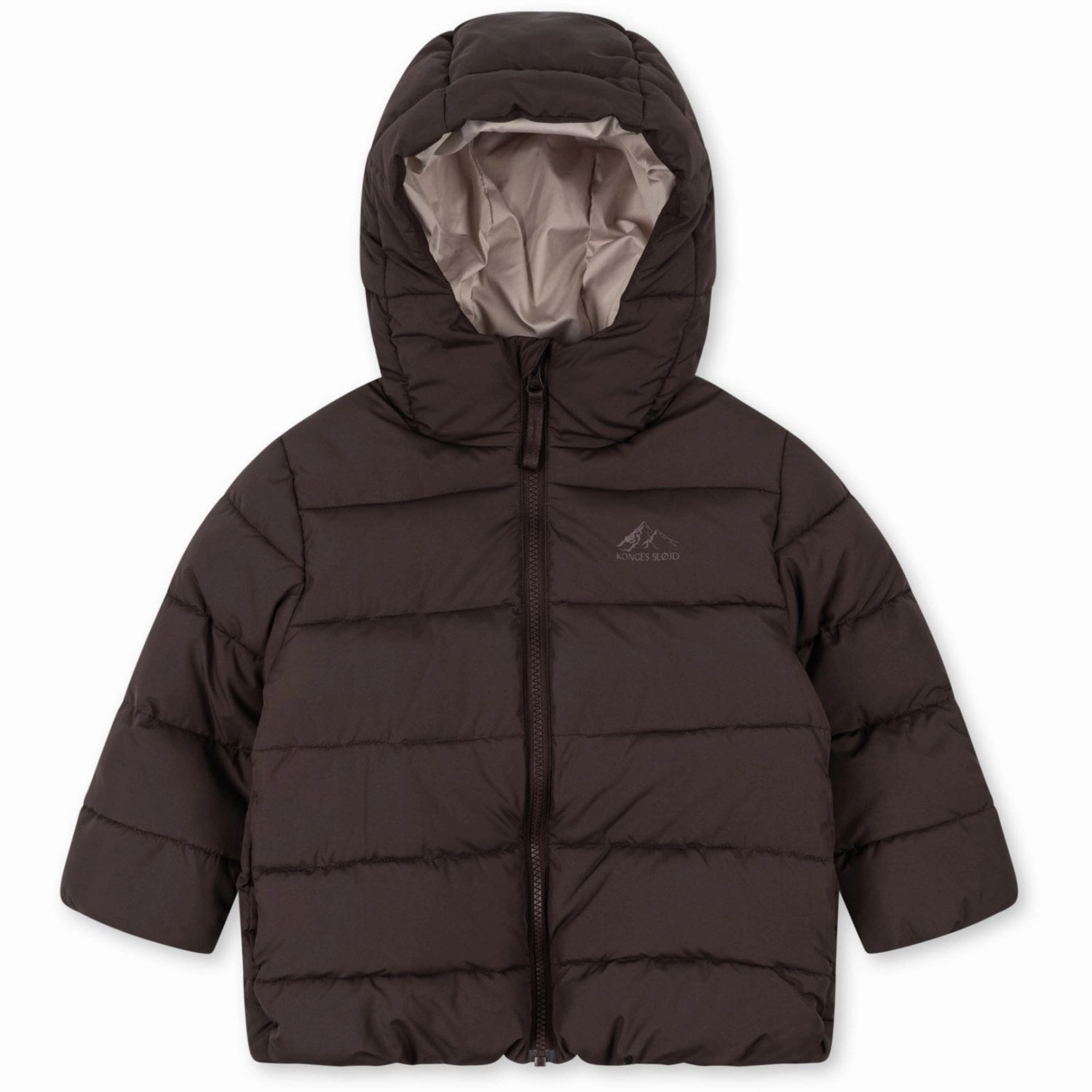 Asymmetric Hemline Hydrophobic Treatment Konges Sl?jd Chocolate Brown Alpi Jacket
