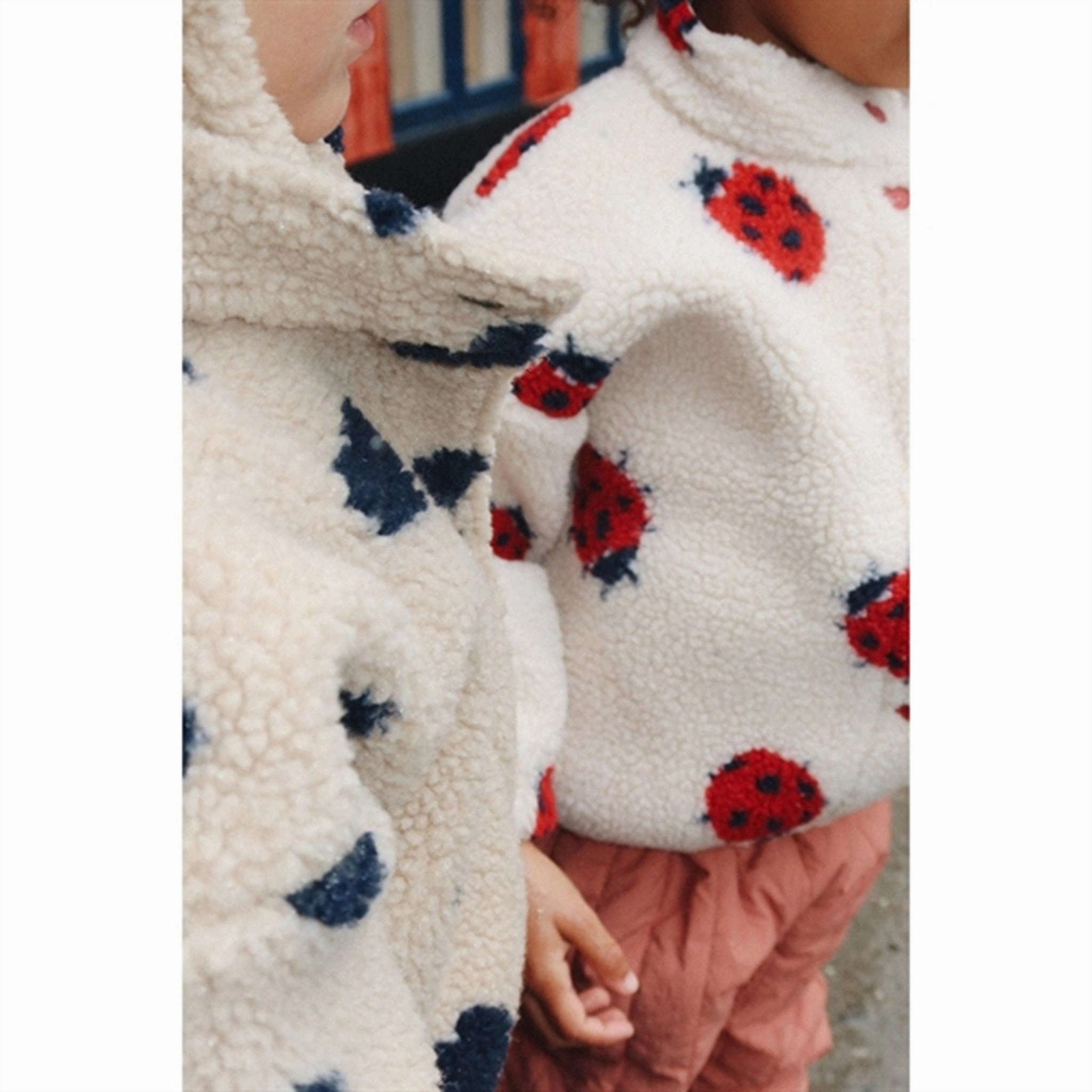 Konges Sl?jd Ladybug Sand Jody Teddy Jacket Stylish Outer Layer