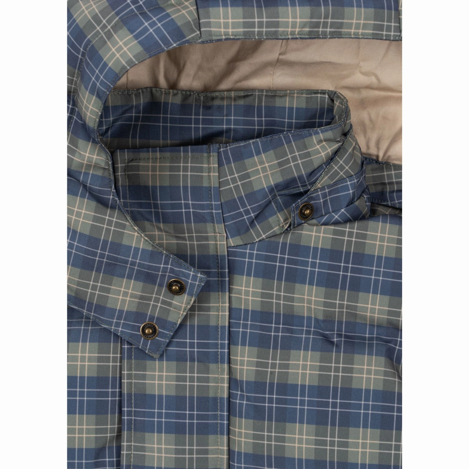 Konges Sl?jd Laurel Blue Check Magnum Down Jacket Print Grs Flexible Mobility