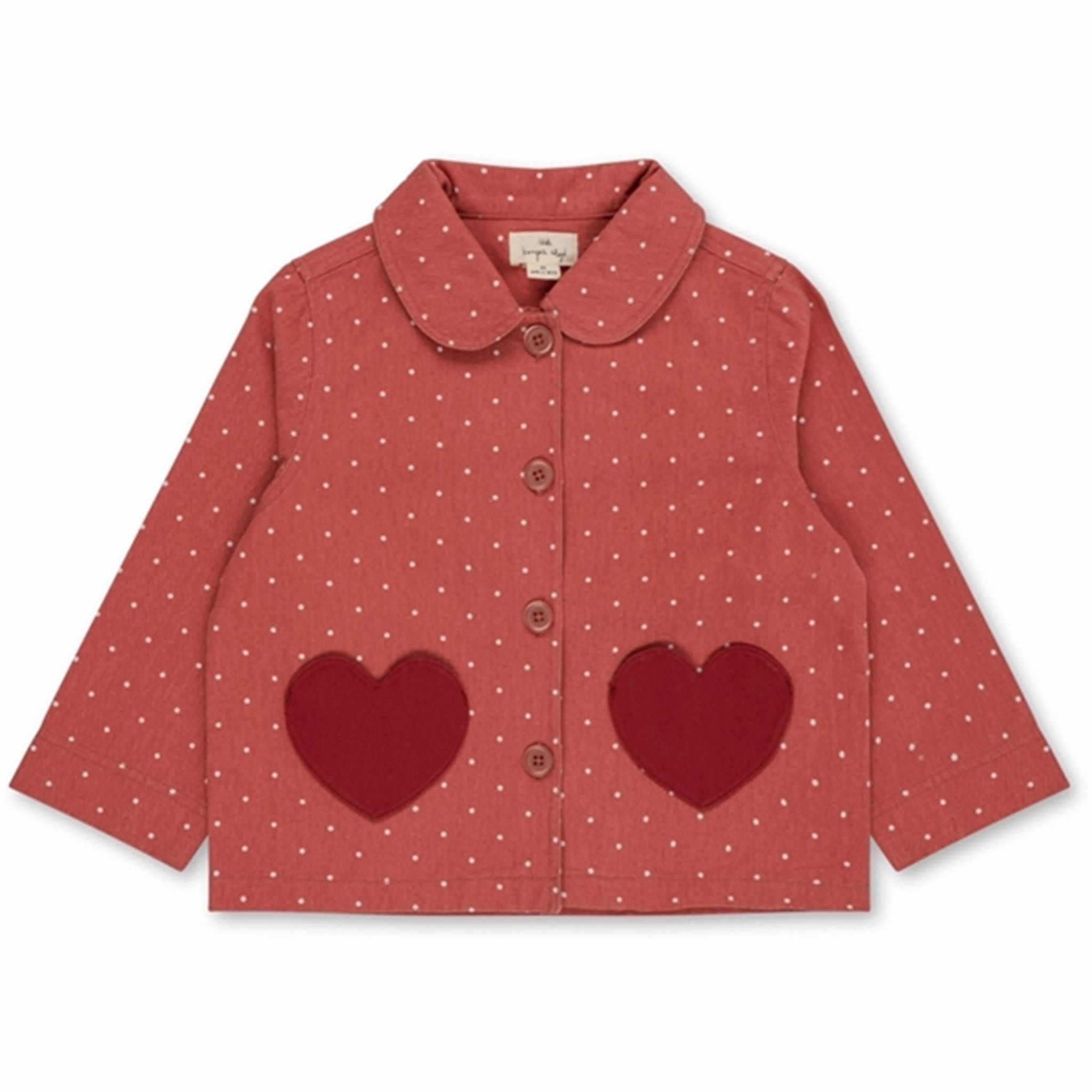 Konges Sl?jd Mahogany Dot Nola Shirt Jacket Wrinkle Free Texture