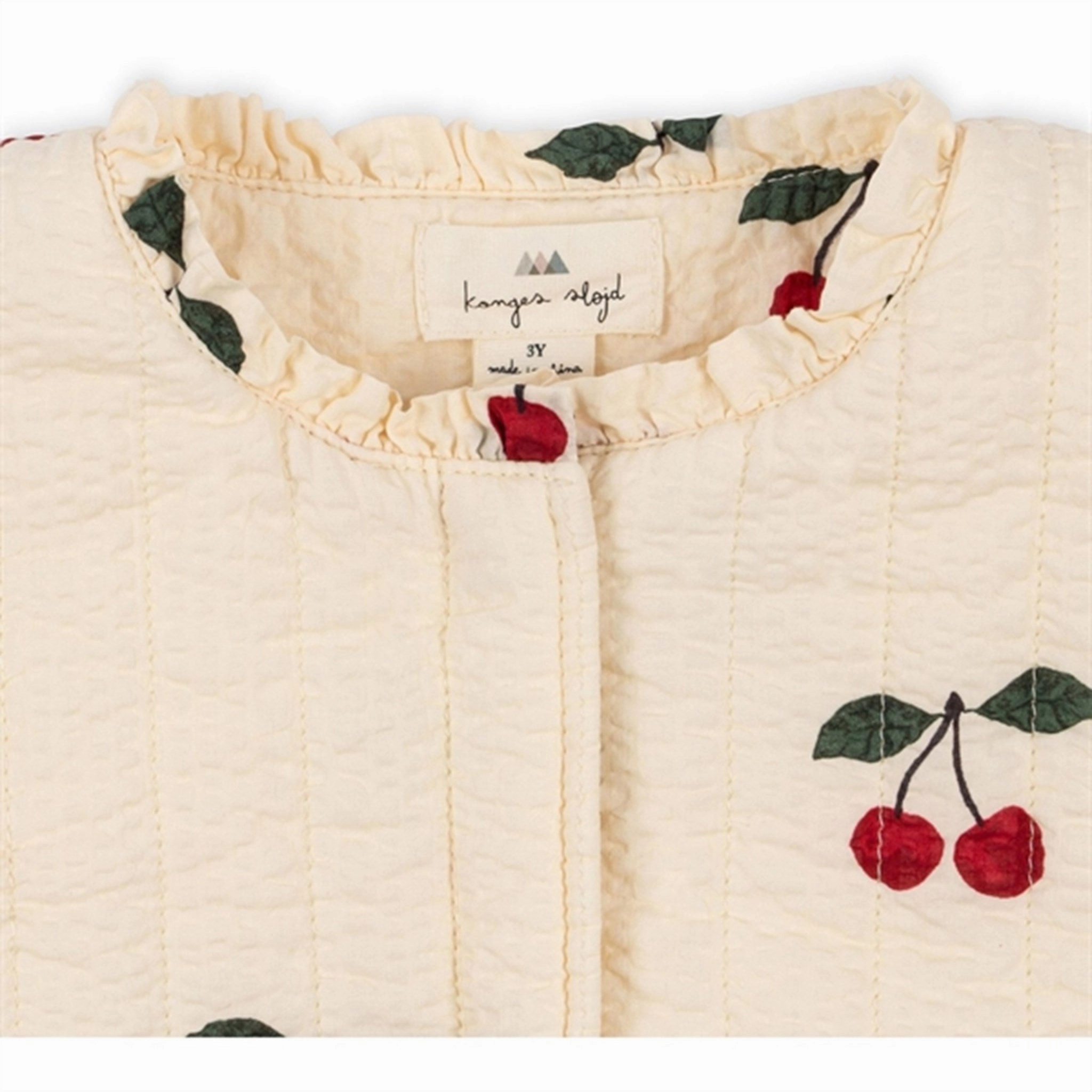 Breathable Lining Konges Sl?jd Mon Grand Cherry Lunella Quilted Jacket