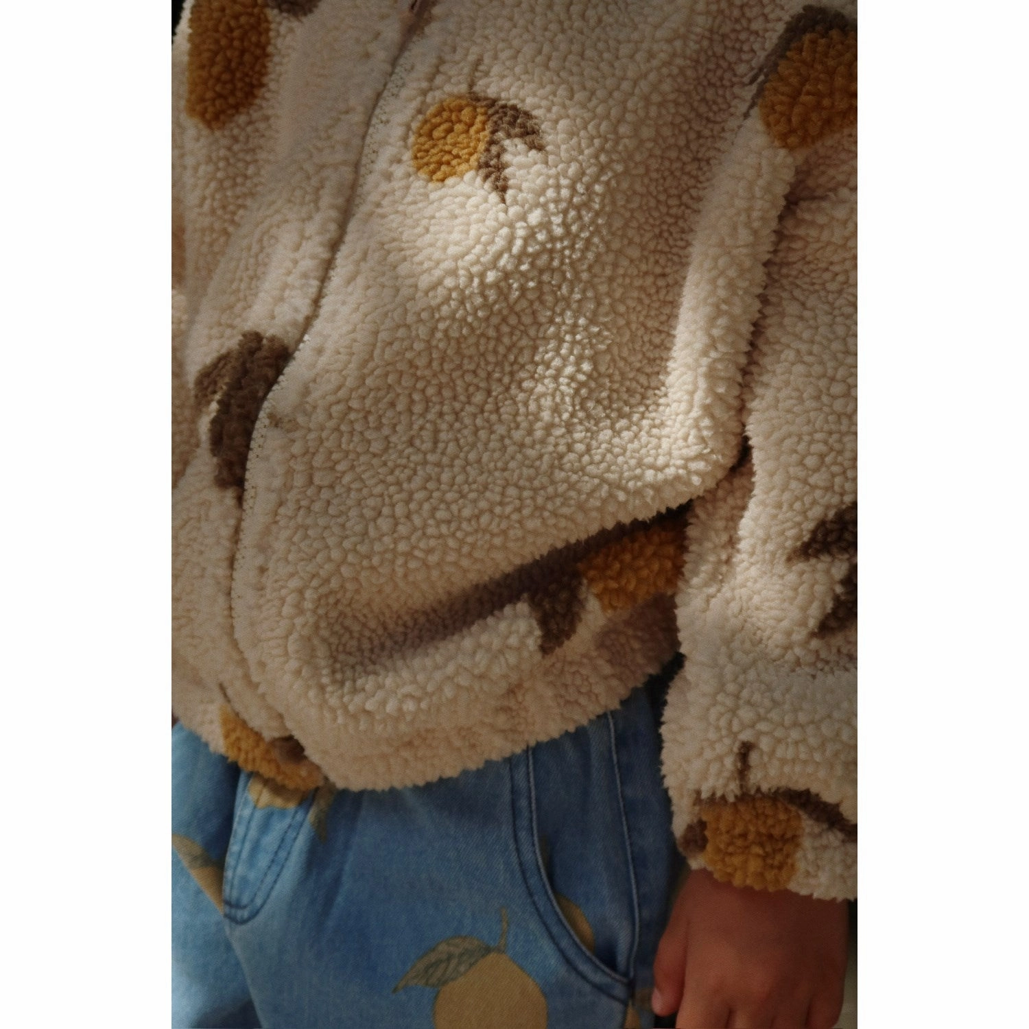 Textured Finish stain resistant coating Konges Sl?jd Mon Grand Citron Sage Jody Teddy Jacket Grs