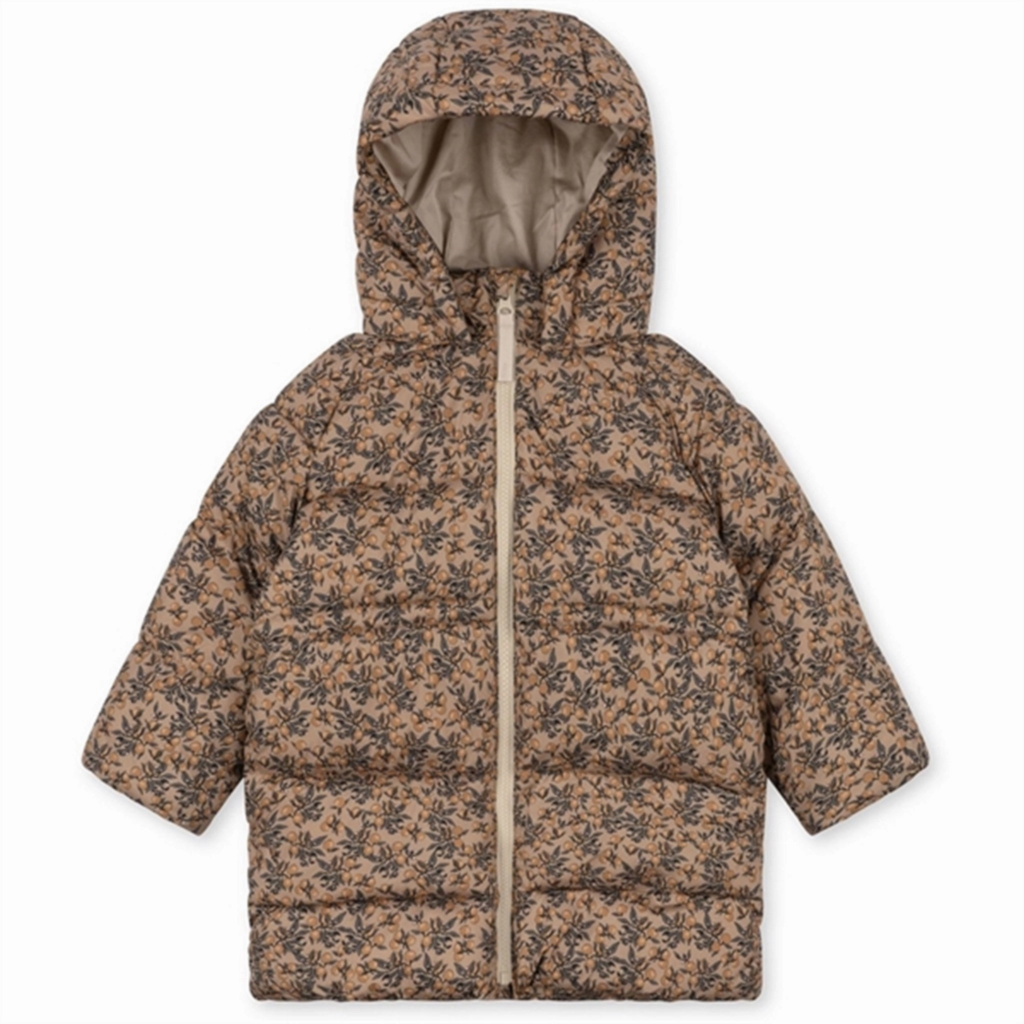 Konges Sl?jd Orangerie Beige Nuka Long Down Jacket Clean Fit Design