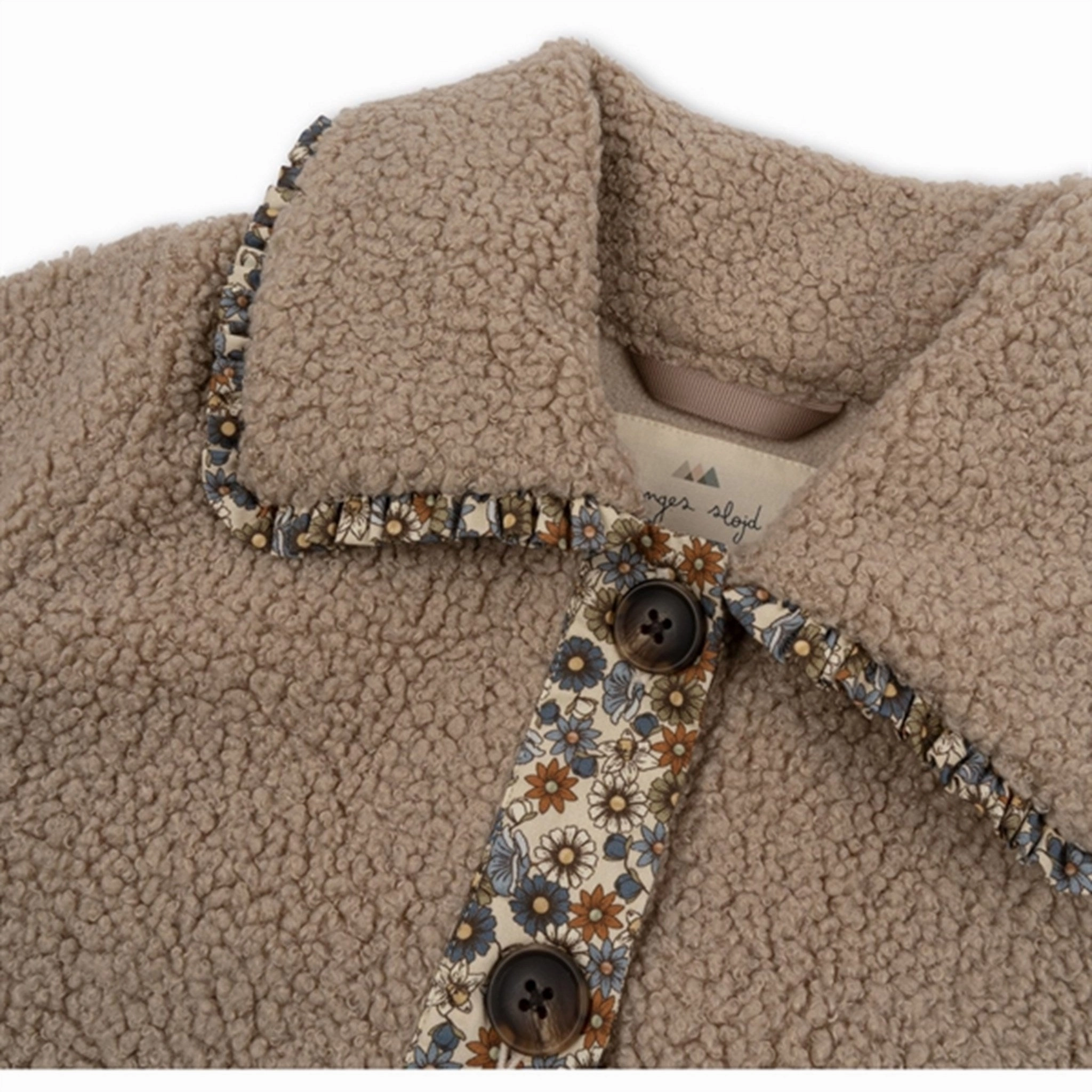 Low Profile Collar Konges Sl?jd Oxford Tan Cala Collar Frill Jacket