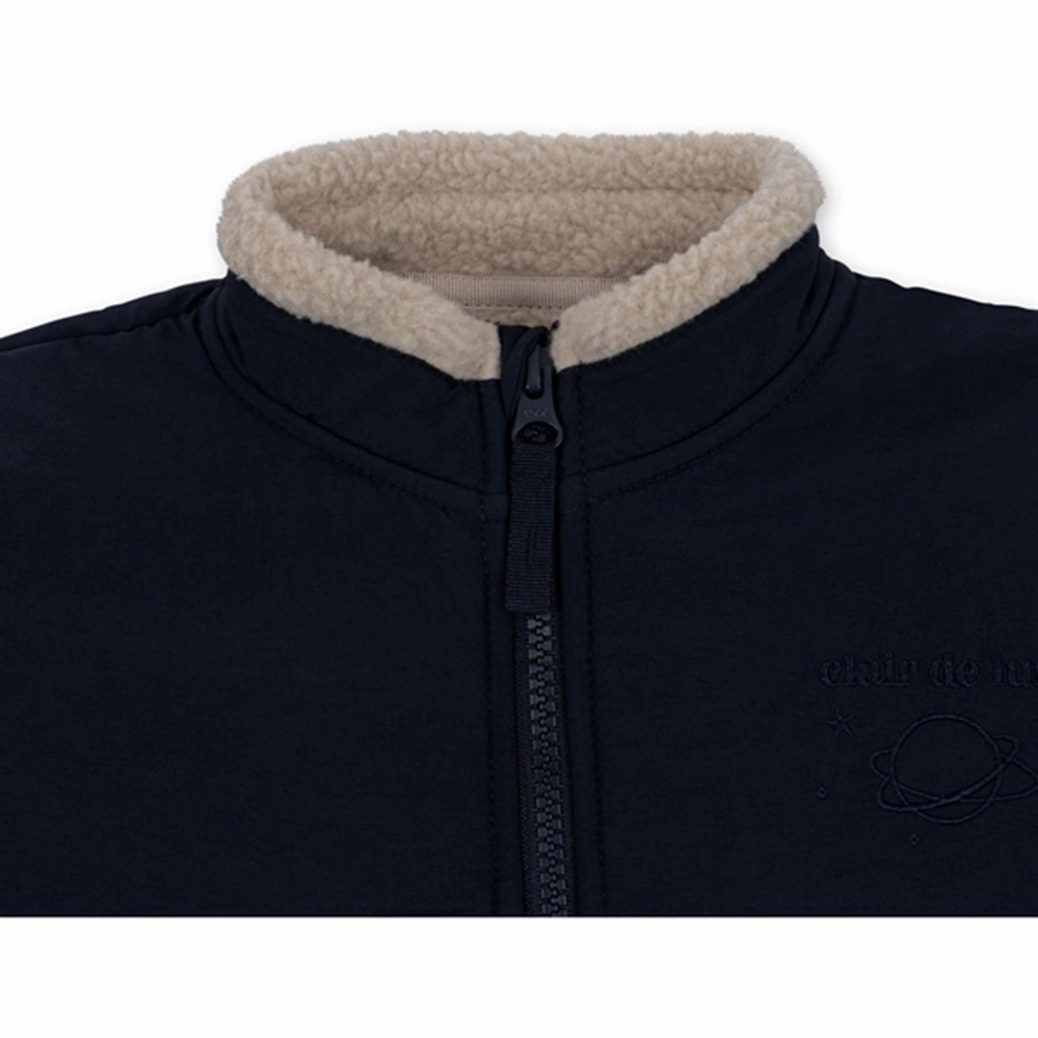 Konges Sl?jd Oxford Tan Flynn Fleece Jacket Adaptive Tension Bands Foldable Shoulder Straps