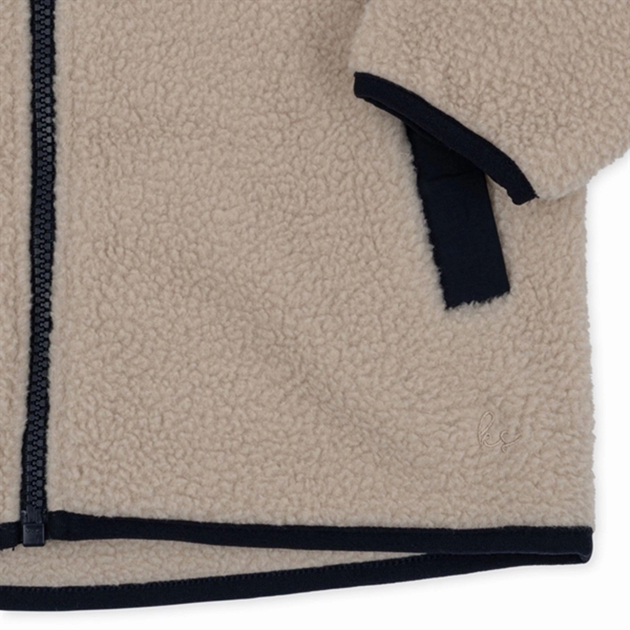 Konges Sl?jd Oxford Tan Flynn Fleece Jacket Textured Finish