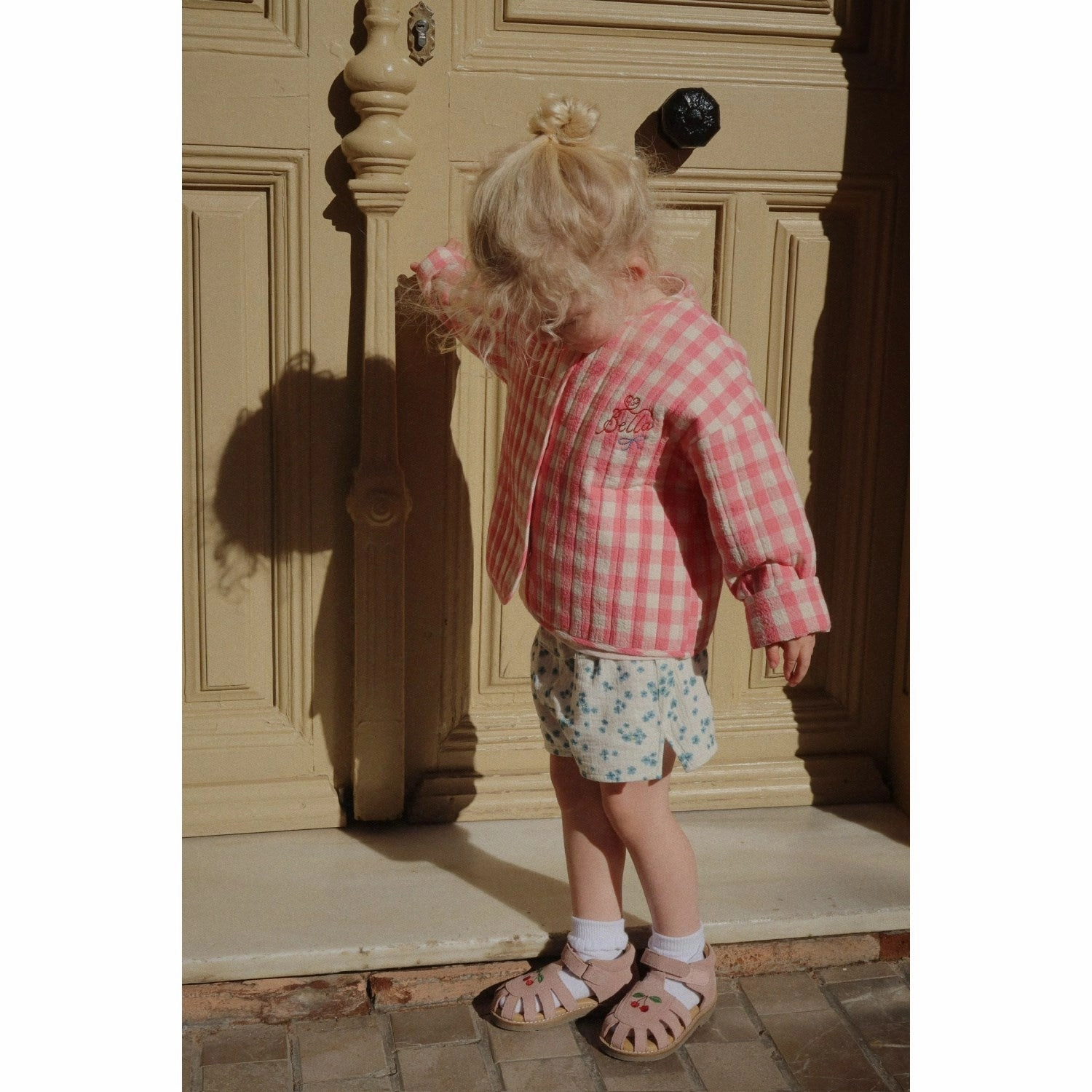 Konges Sl?jd Peach Blossom Check RHW X KS Bella Jacket Breathable Mesh Panels