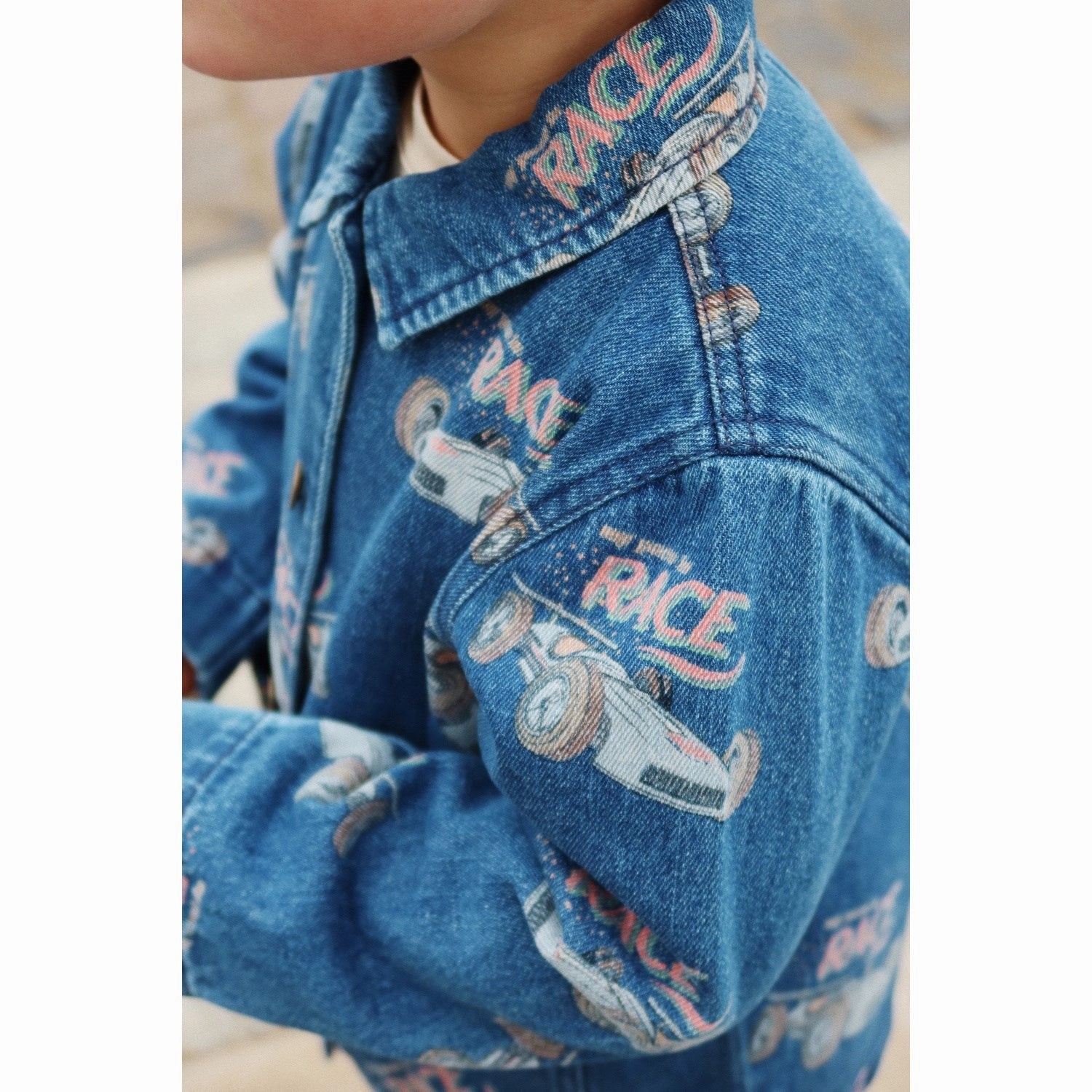 Konges Sl?jd Race Denim Magot Jacket Gots Down Stuffed