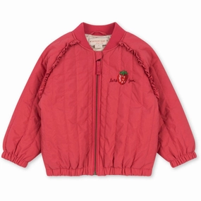Sporty Layers Aramid Fiber Reinforcement Konges Sl?jd Raspberry Wine Juno Sparkle Bomber Jacket