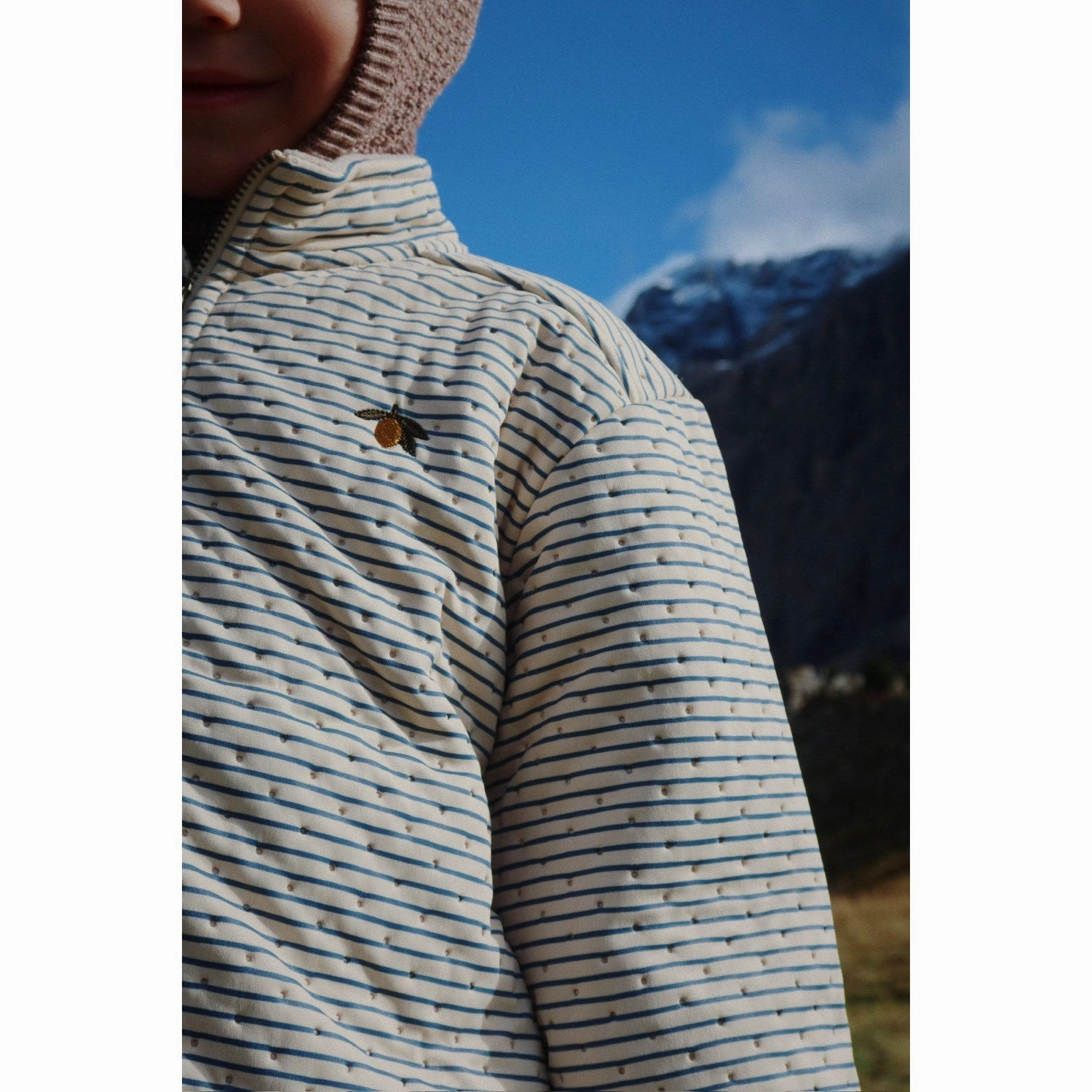 WaterRepellent Finish Konges Sl?jd Stripe Bluie Thermo Jacket Grs