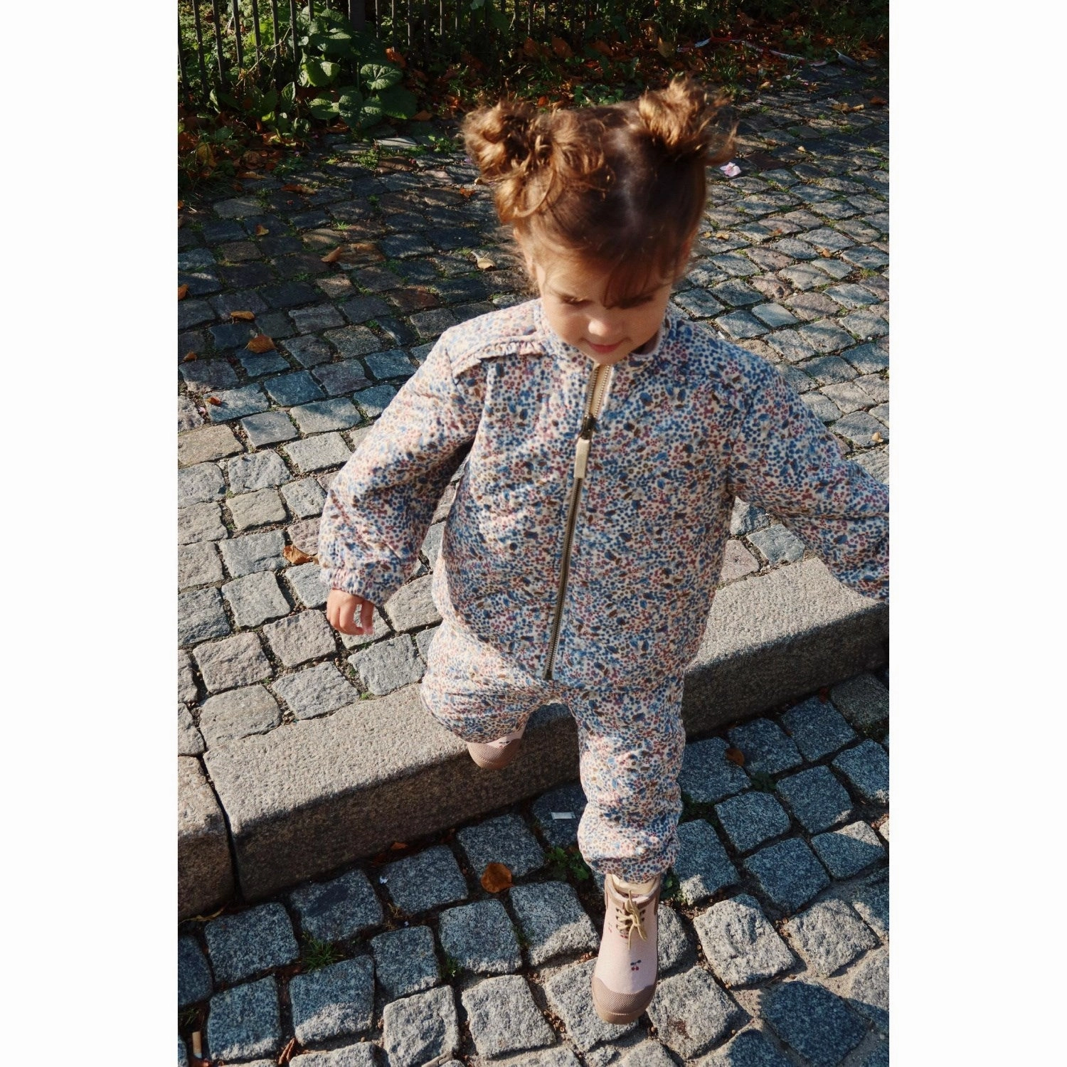 Konges Sl?jd Vivi Fleur Thermo Frill Jacket Grs FadeResistant Print