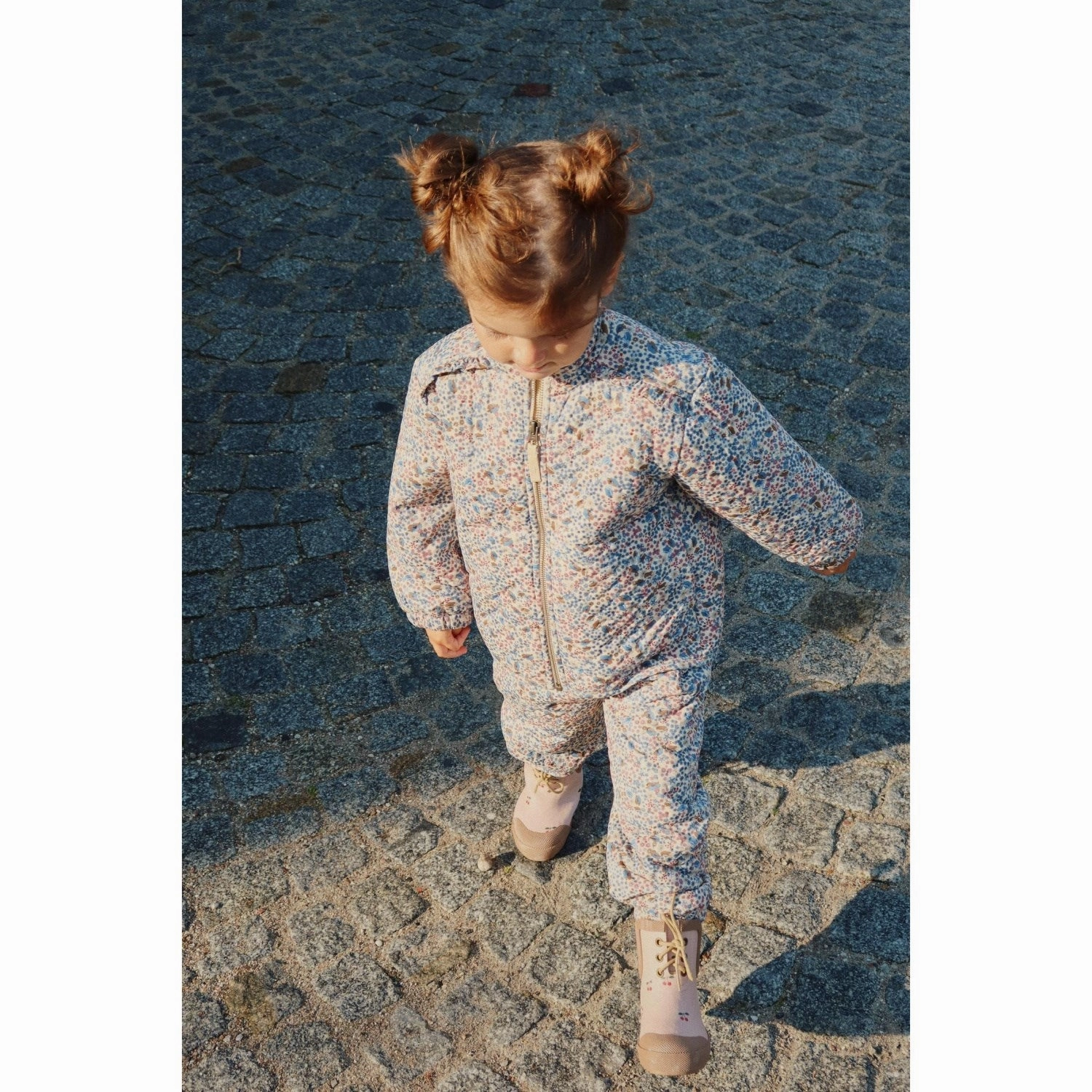 Konges Sl?jd Vivi Fleur Thermo Frill Jacket Grs MeshLinedVents RubberizedTrim