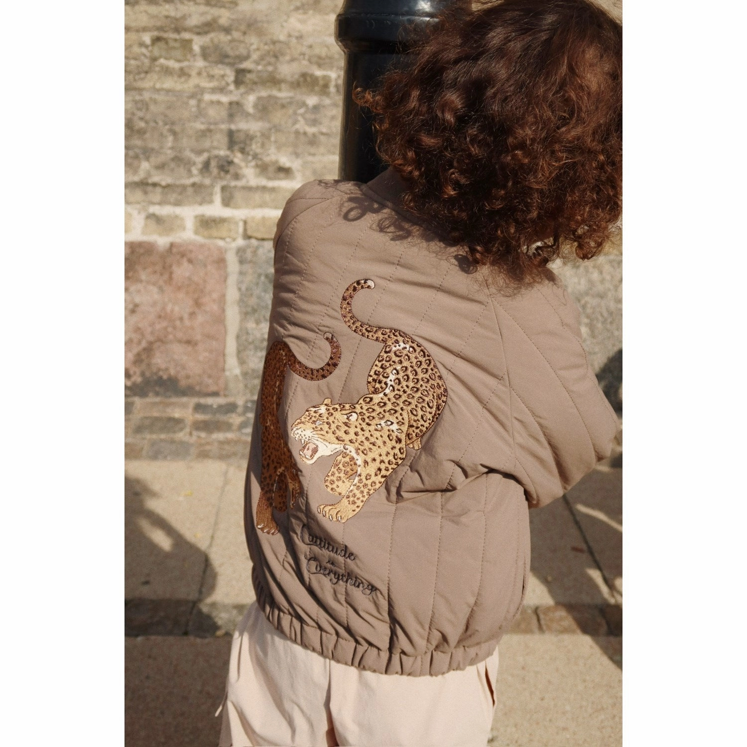 Utility Pockets Konges Sl?jd Walnut Juno Bomber Jacket