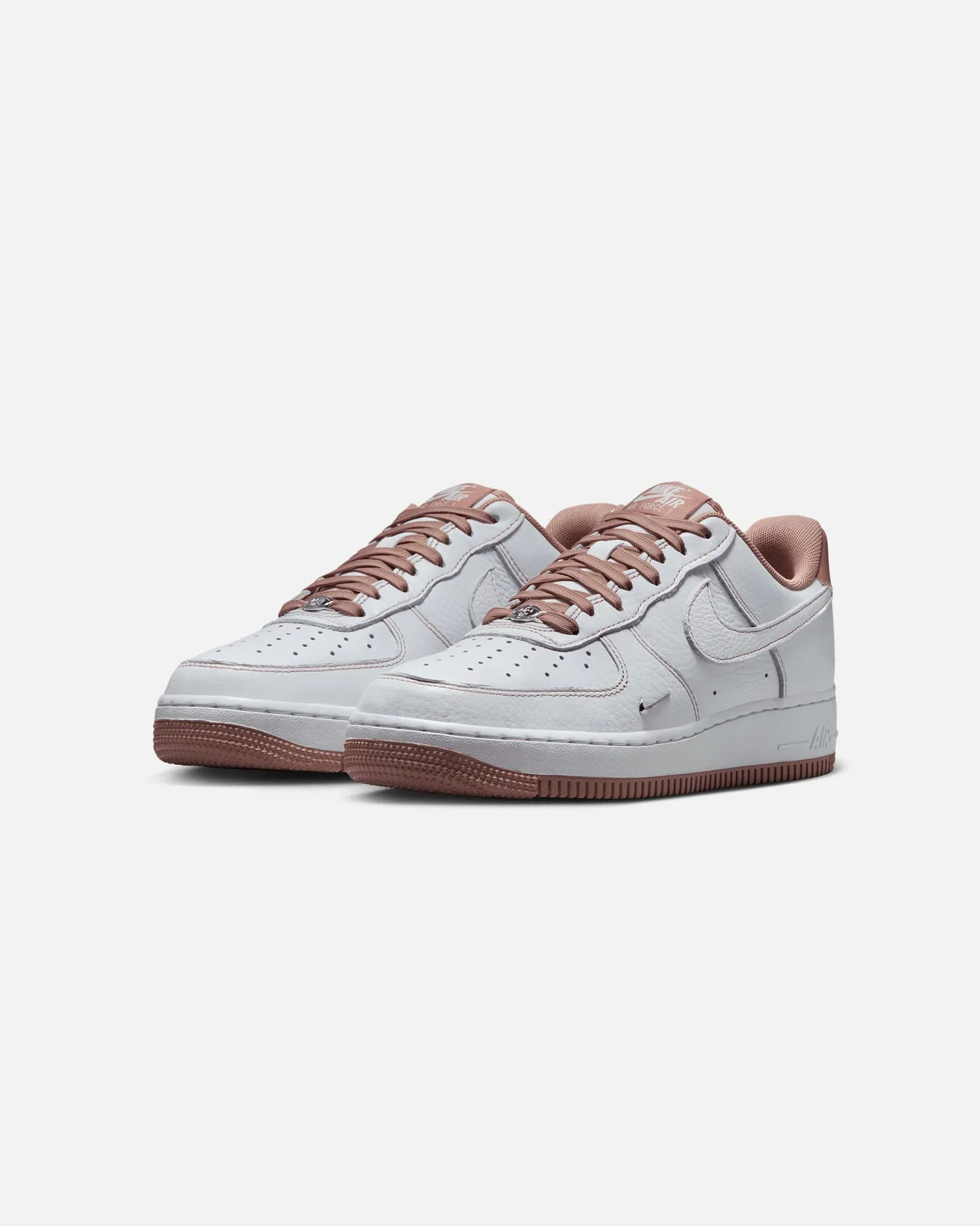 Nike Women's Air Force 1 '07 "Mini Jewel" White/Pink Weight Training heavy - duty rubber shoe substance