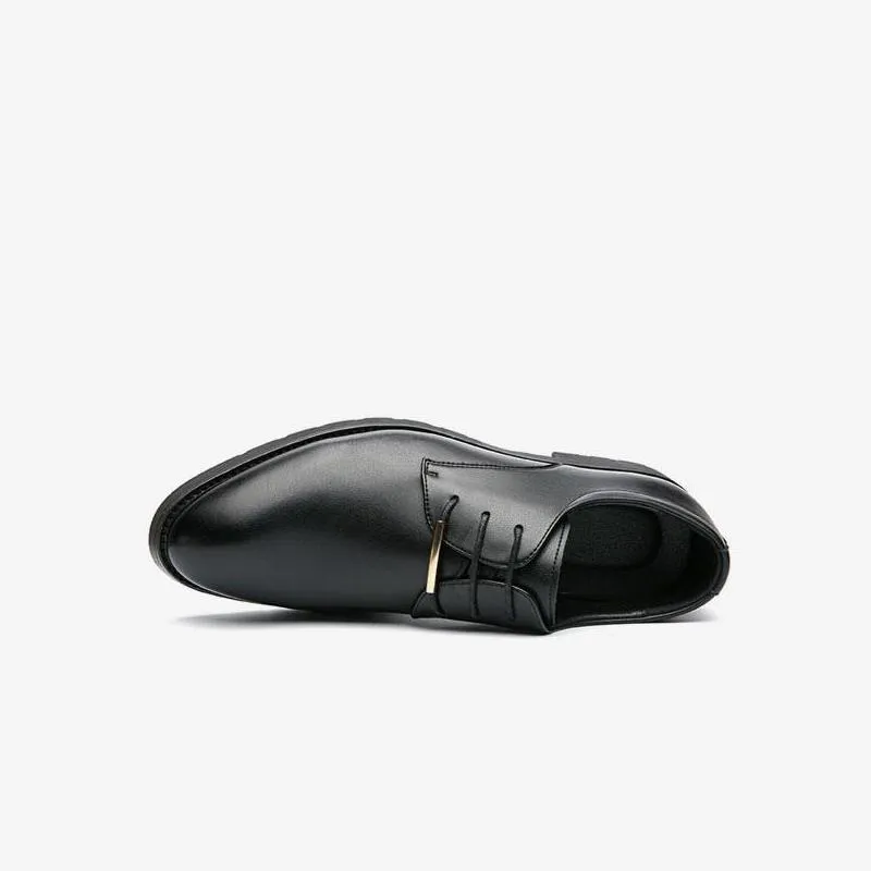 Lace Up Leather Shoes Men's Casual