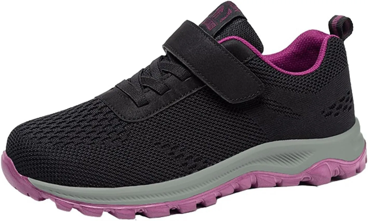 Ladies Low Top Breathable Strap Casual Lightweight Sports Women Shoes Leather Breathable Walking Casual Hiking Shoes
